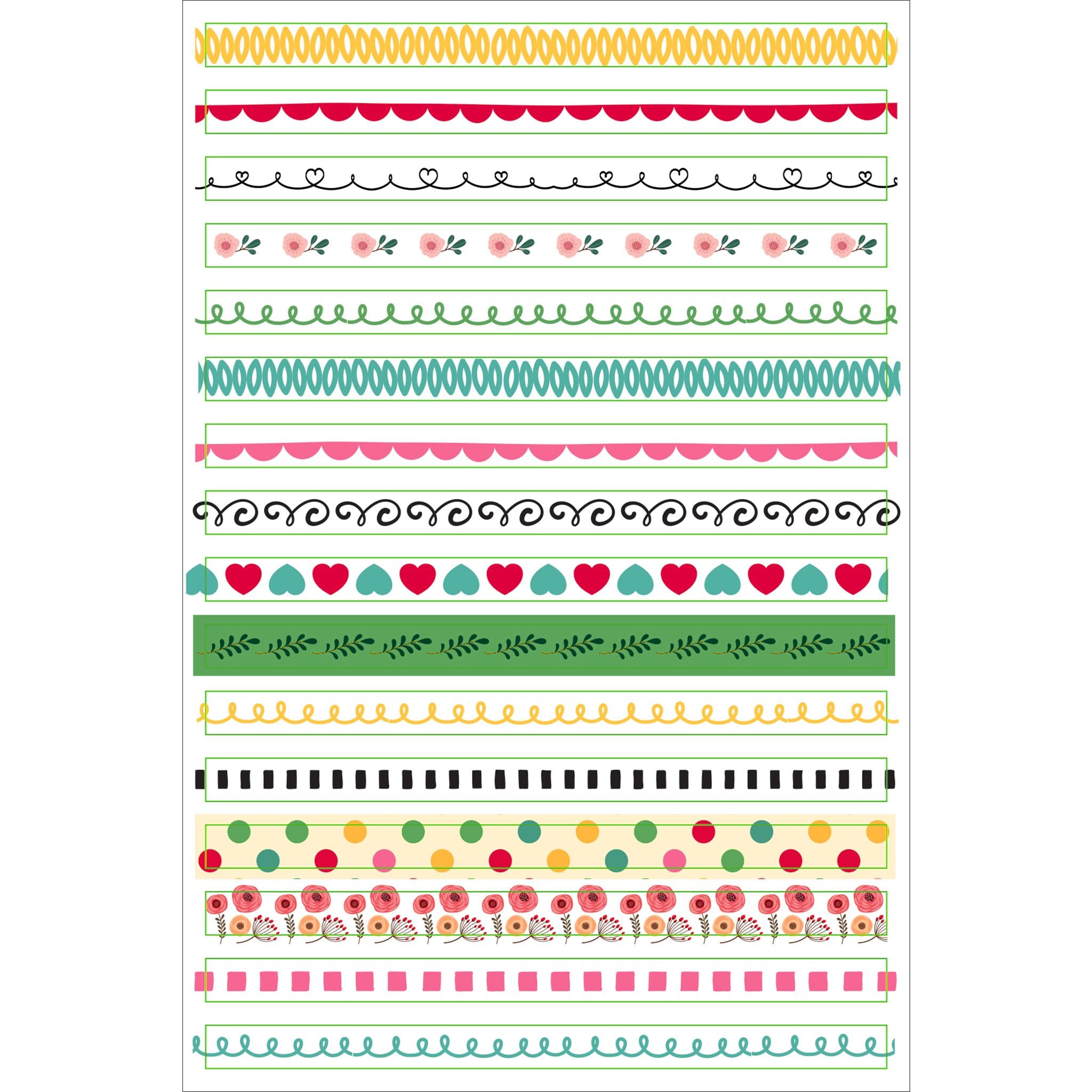 Borders Frames Planner Stickers