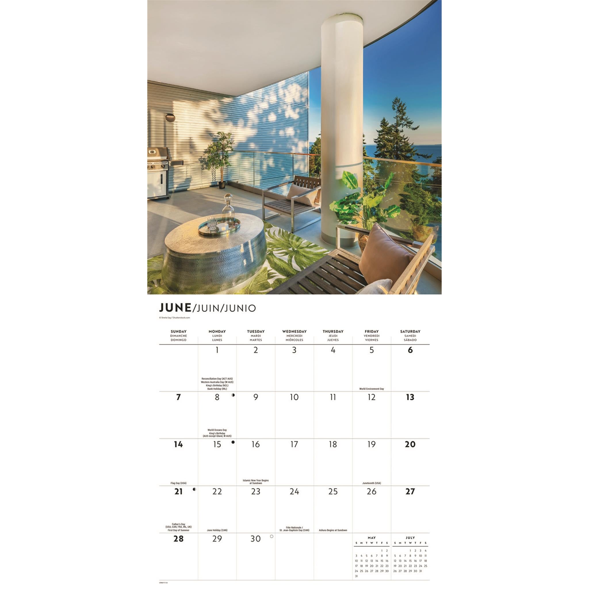 On The Porch 2026 Wall Calendar