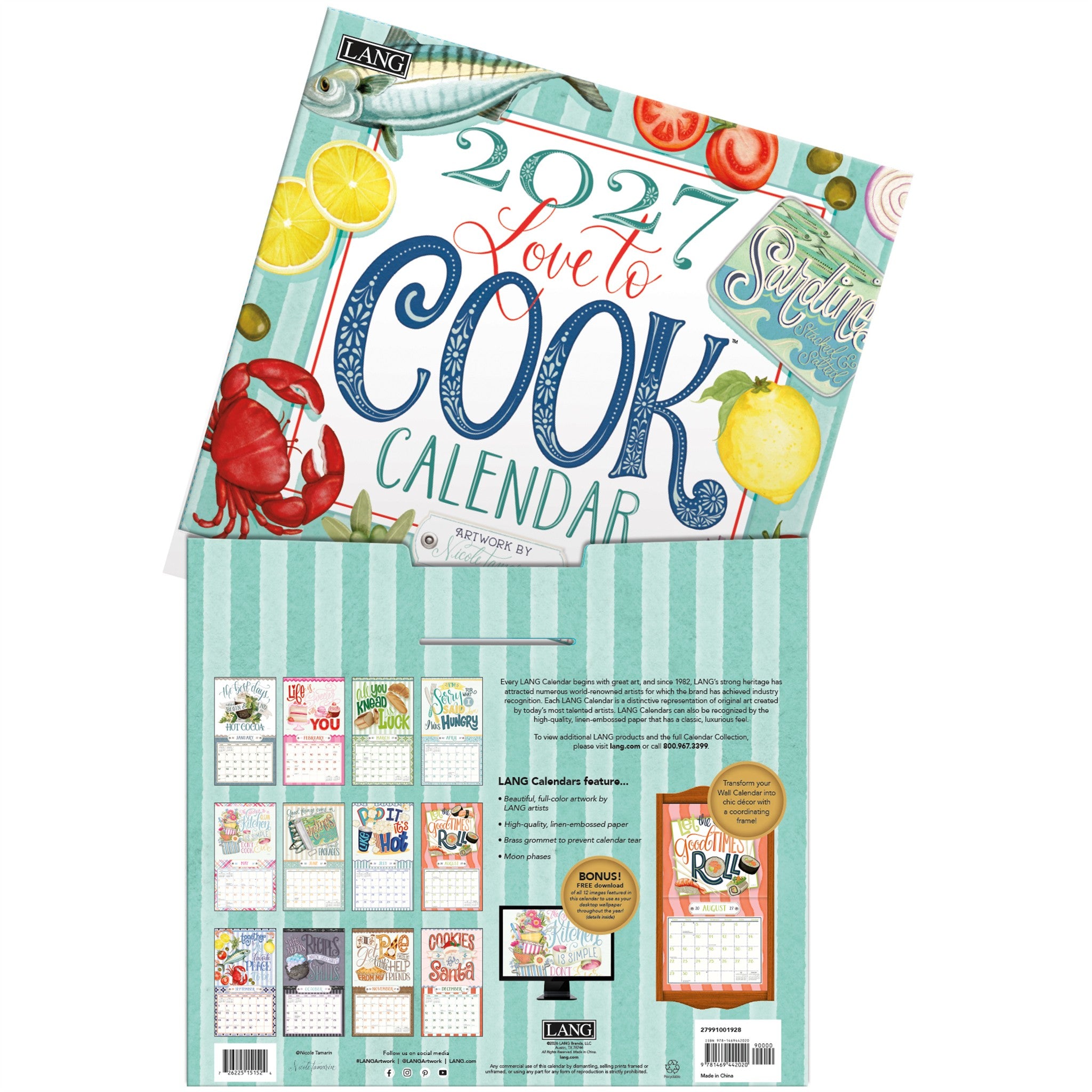 Love To Cook 2027 Wall Calendar