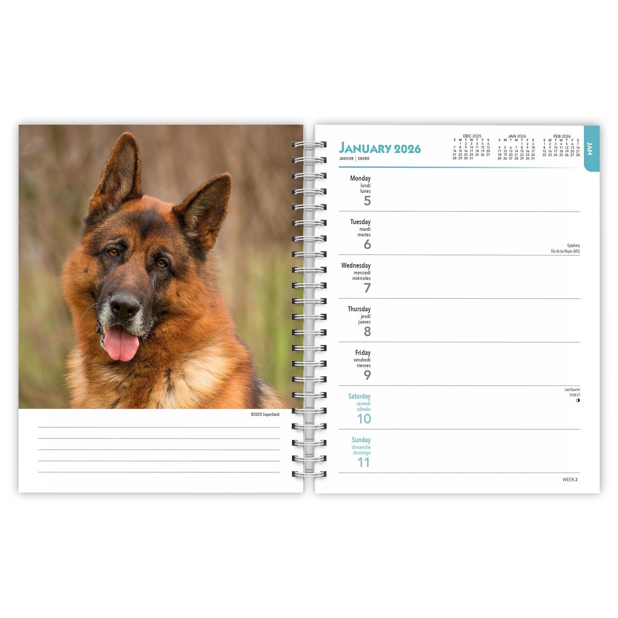 German Shepherds 2026 Engagement Calendar - Online Only