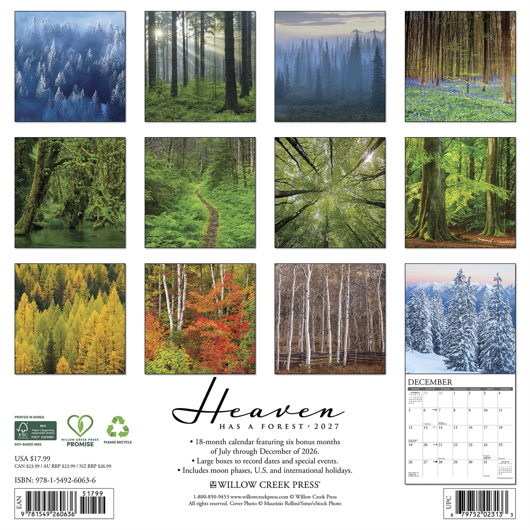 Heaven Has a Forest 2027 Wall Calendar - Online Only