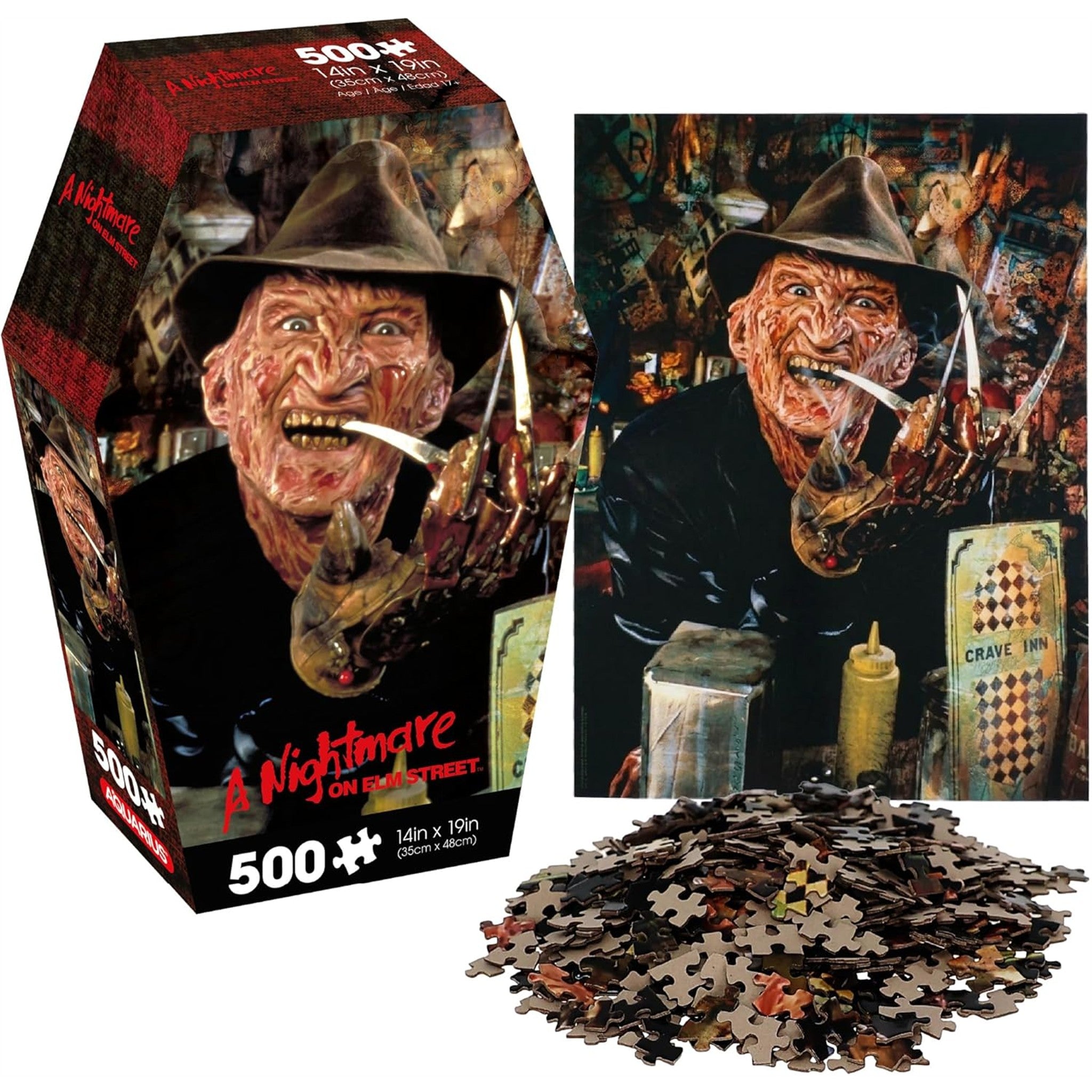 A Nightmare on Elm Street Coffin 500 Piece Puzzle