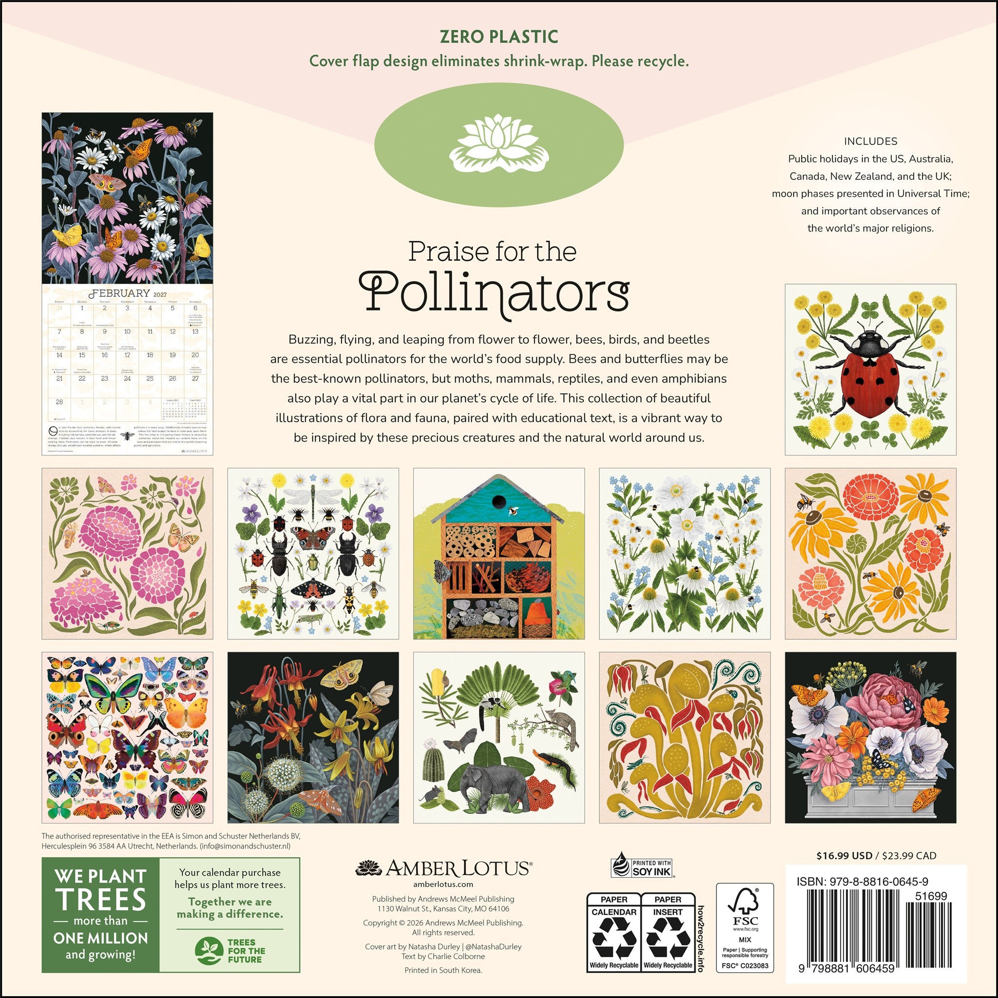 Praise for the Pollinators 2027 Wall Calendar - Online Only