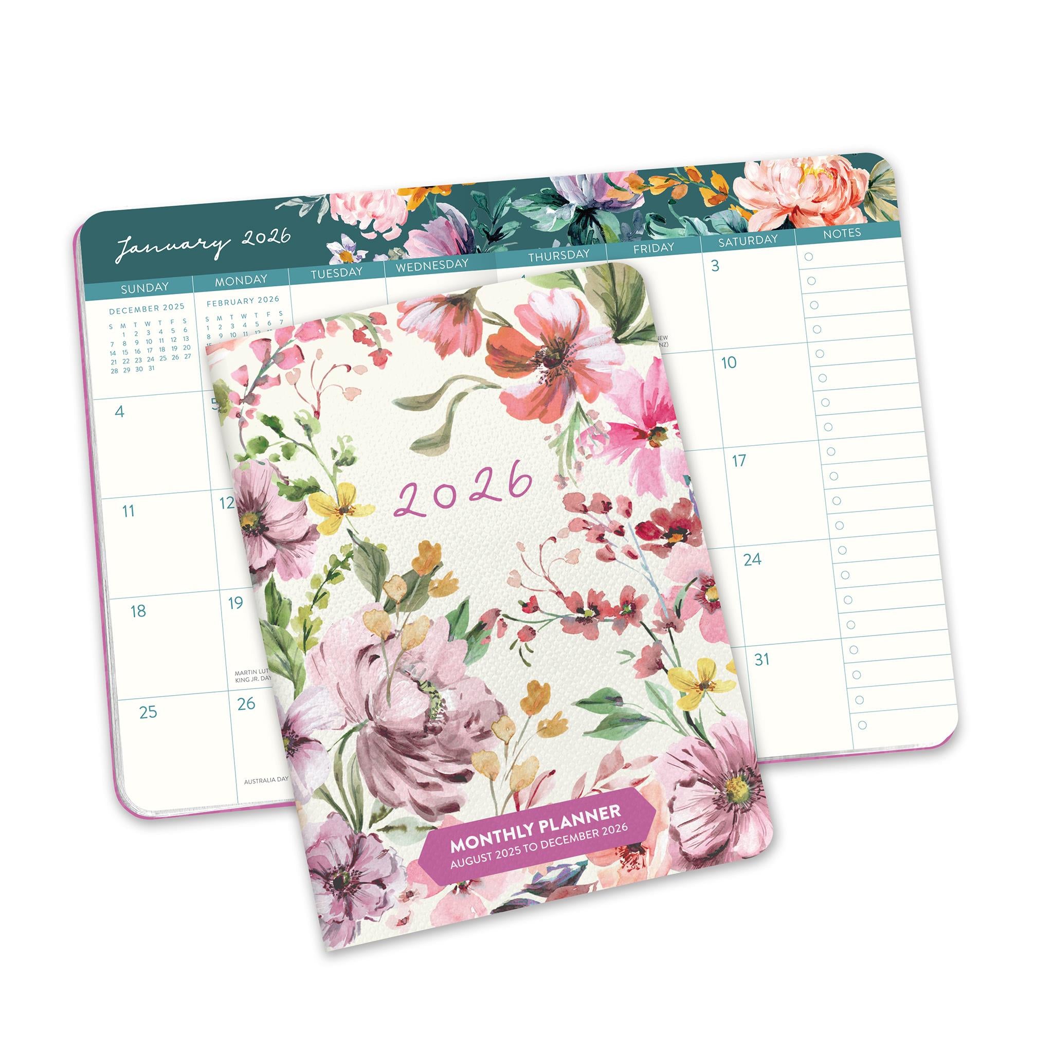 Bella Flora 2025-2026 Monthly Exclusive Pocket Planner