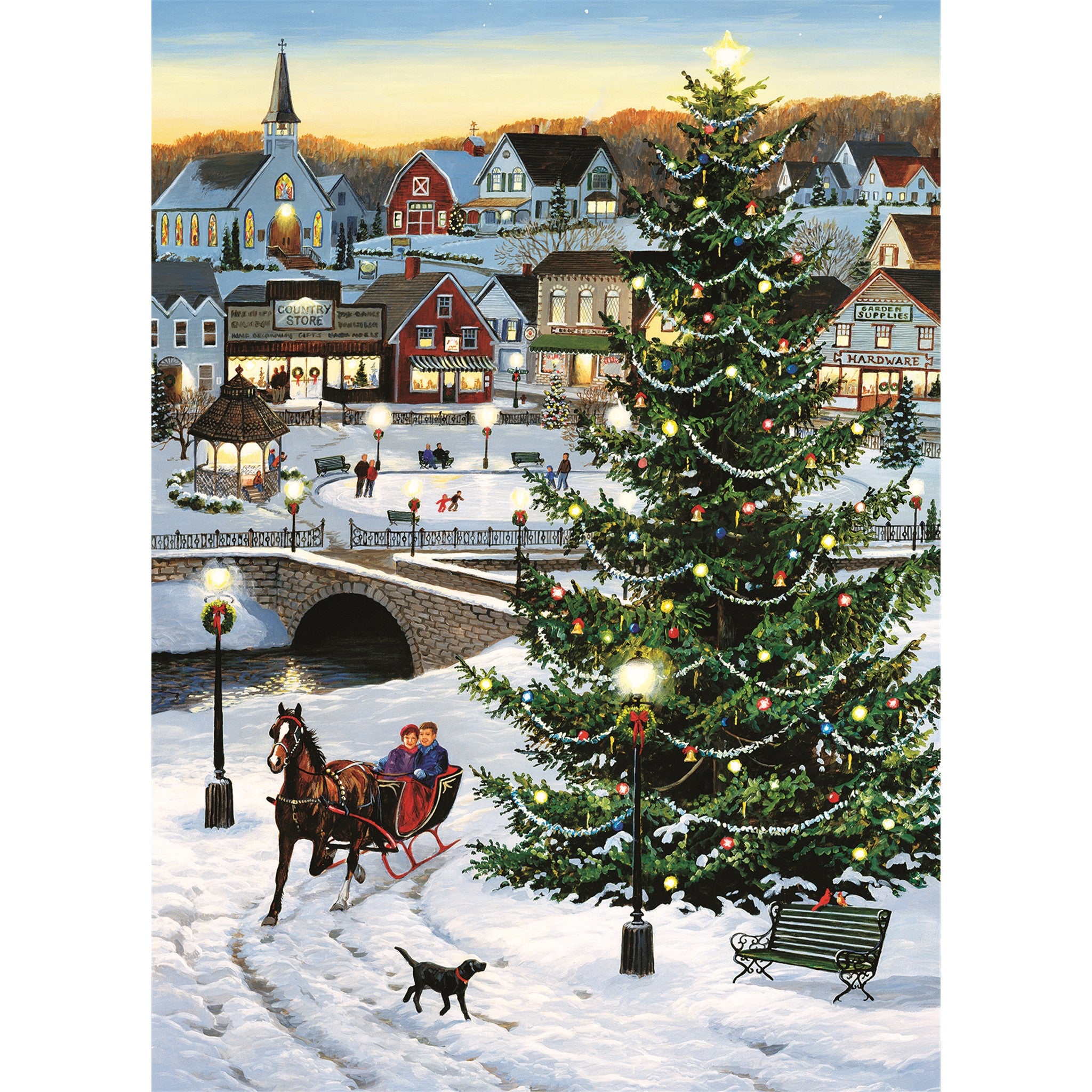 Village Tree 500 Piece Puzzle