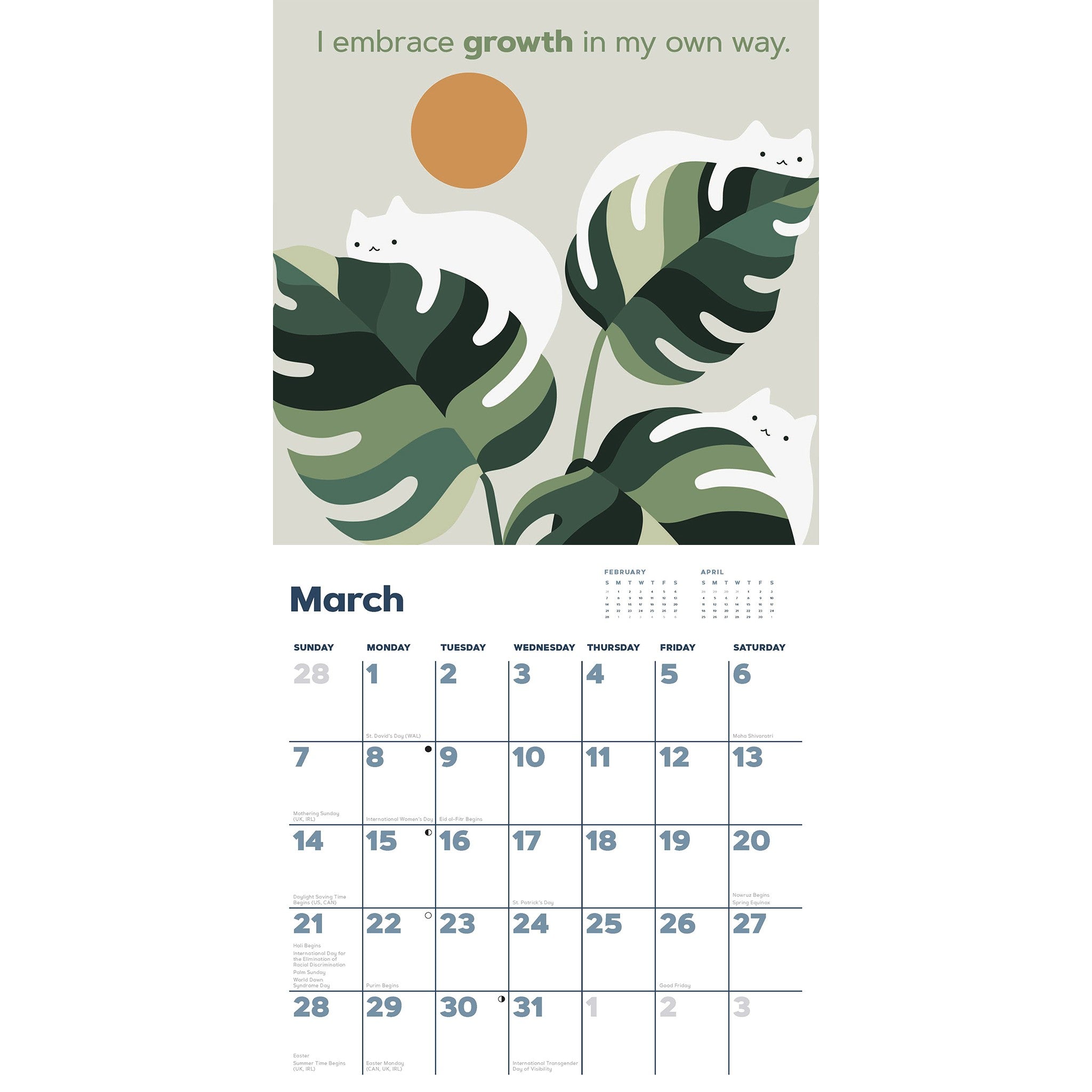 Catffirmations 2027 Wall Calendar - Online Only