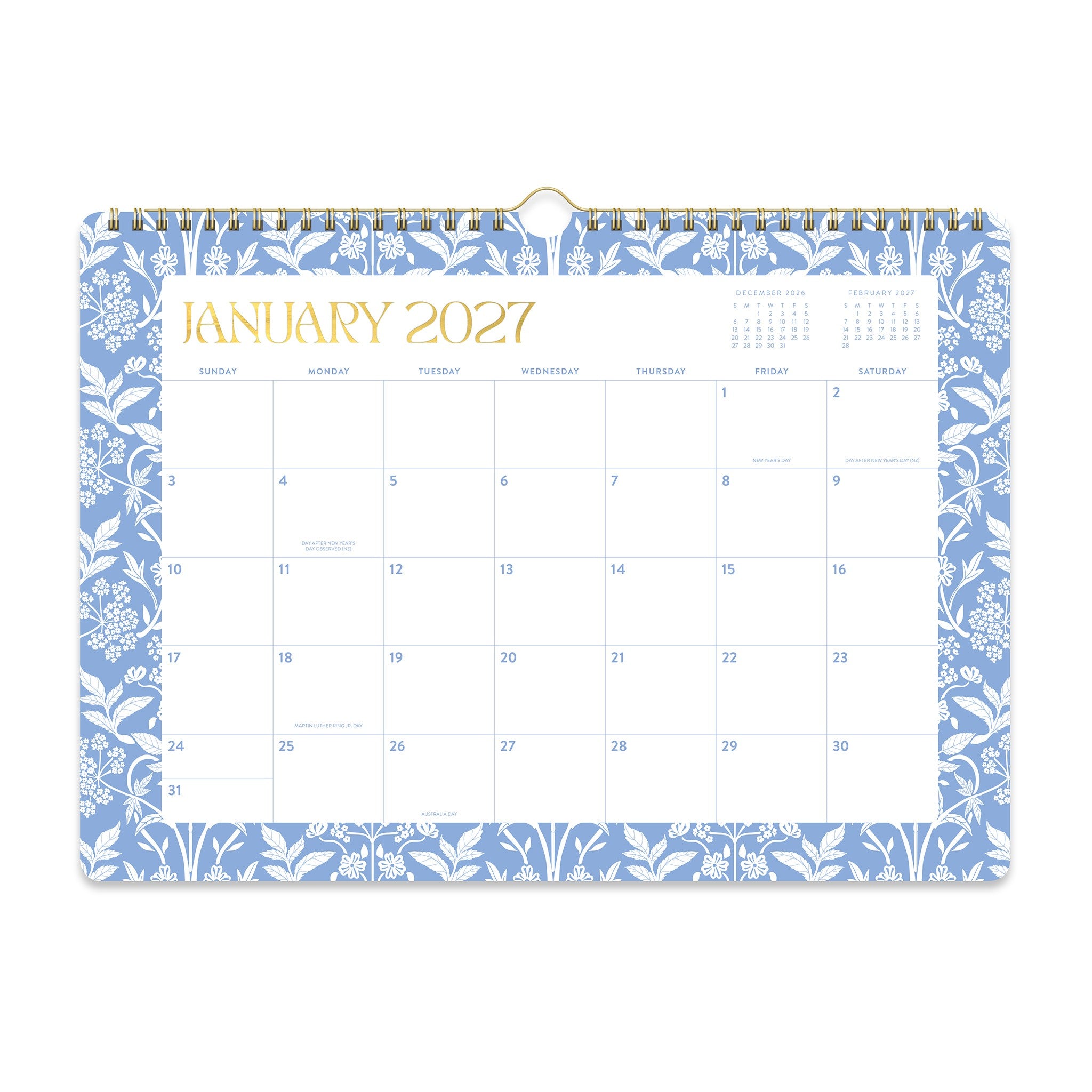 Secret Garden 2026-2027 Wall Calendar