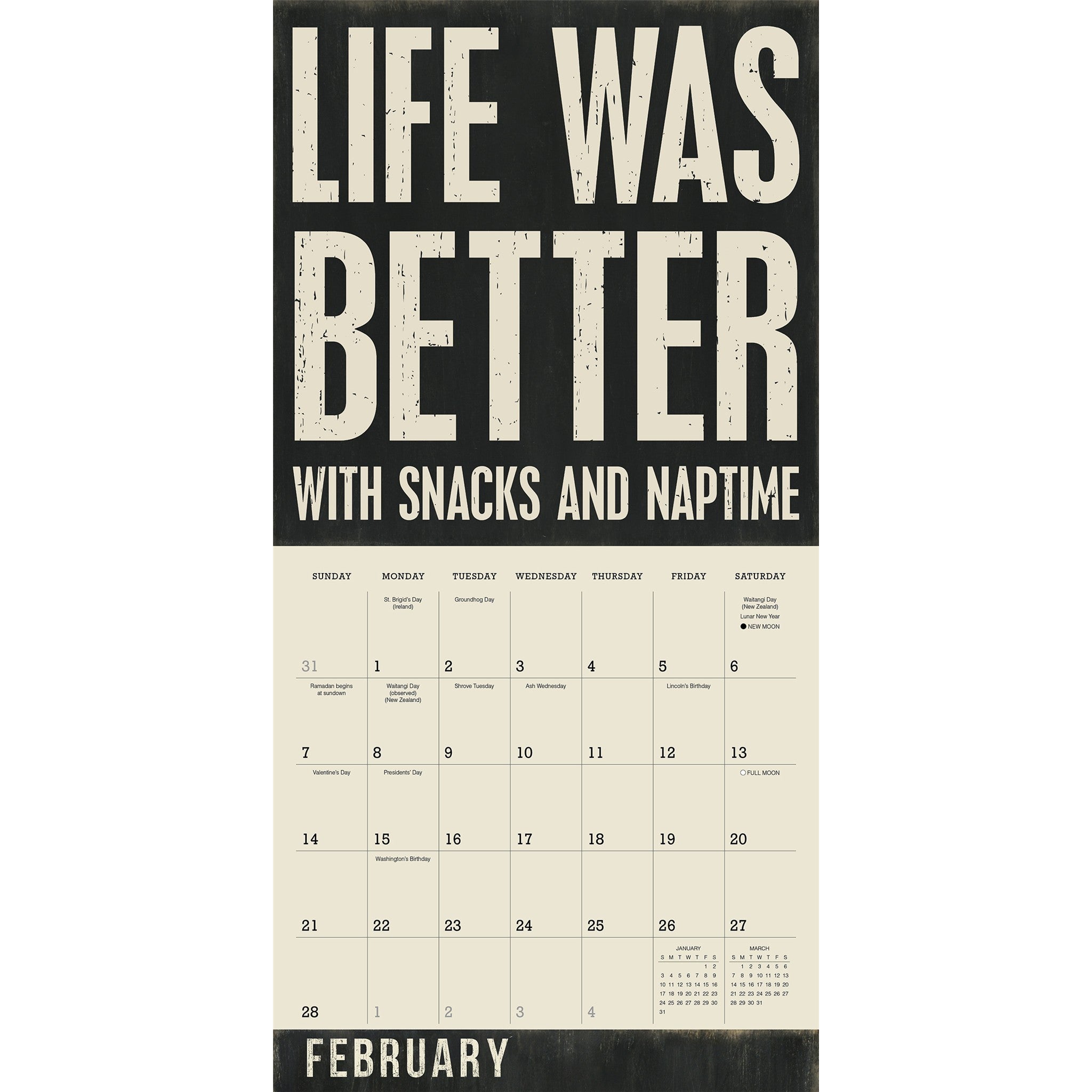Words to Live By 2027 Wall Calendar