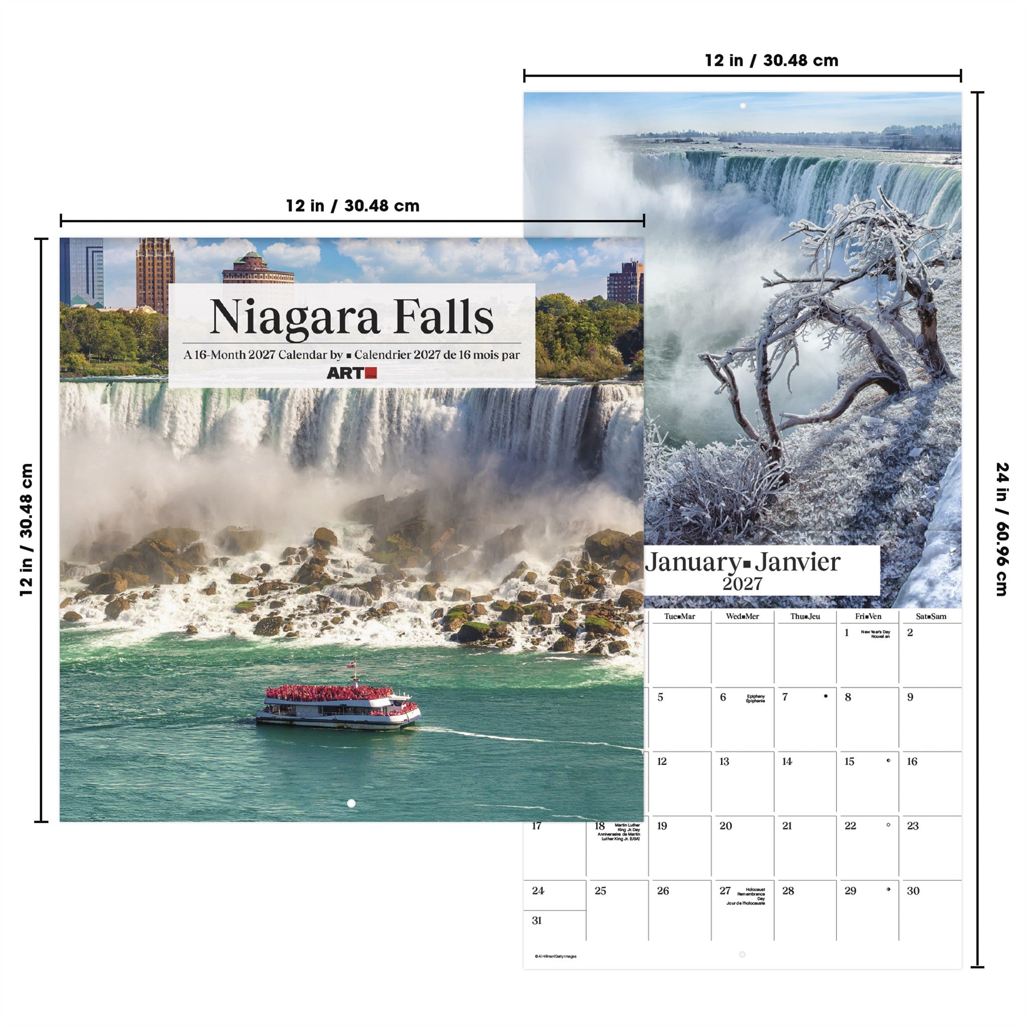 Niagara Falls 2027 Wall Calendar