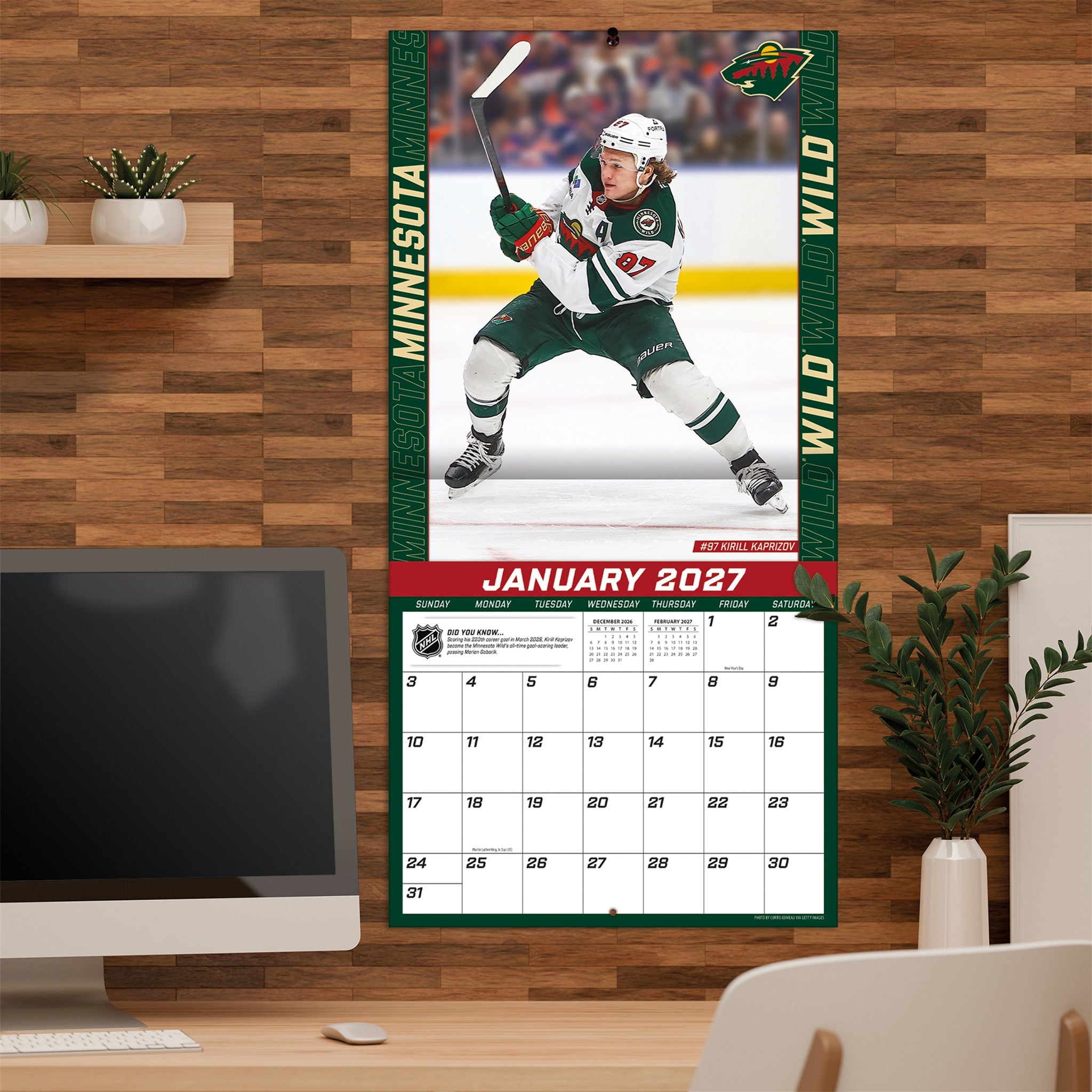 NHL Elite 2027 Wall Calendar