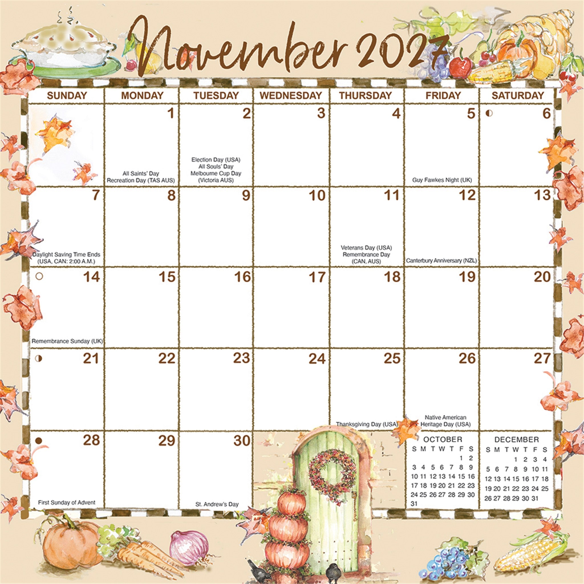 Joyful Seasons Magic Grip Exclusive 2026-2027 Mini Calendar