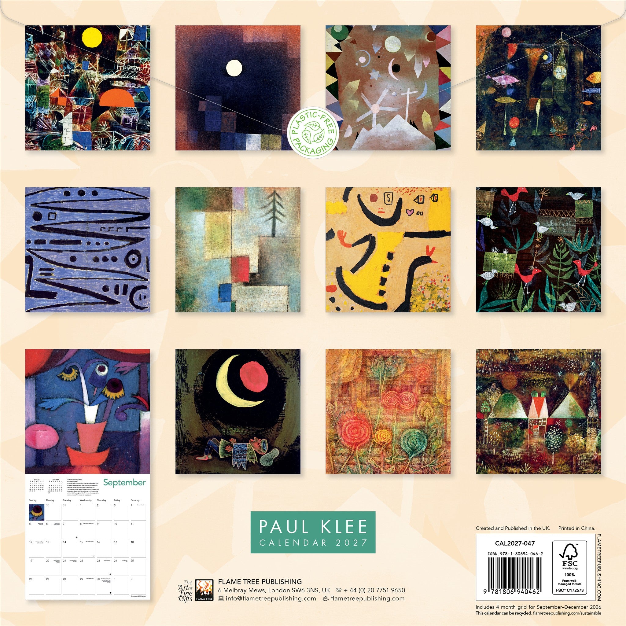 Paul Klee 2027 Wall Calendar - Online Only
