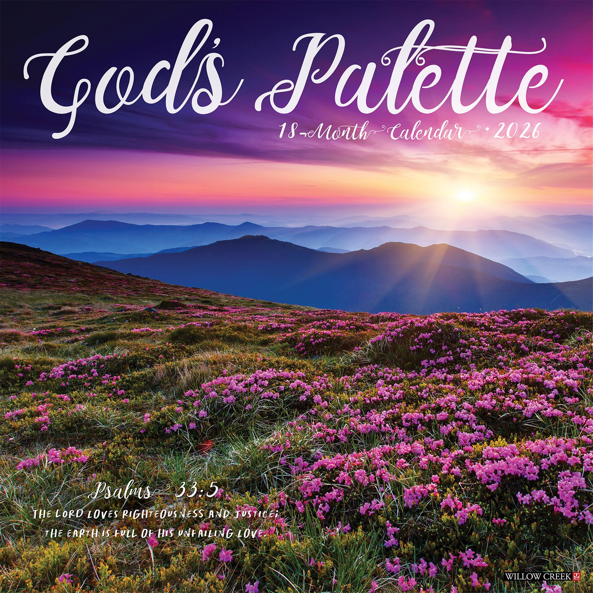 Gods Palette 2026 Wall Calendar - Online Only