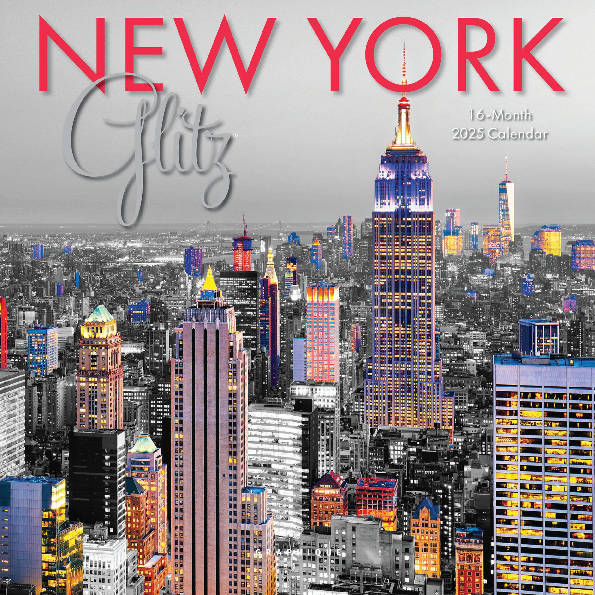 New York Glitz Mini 2025 Calendar