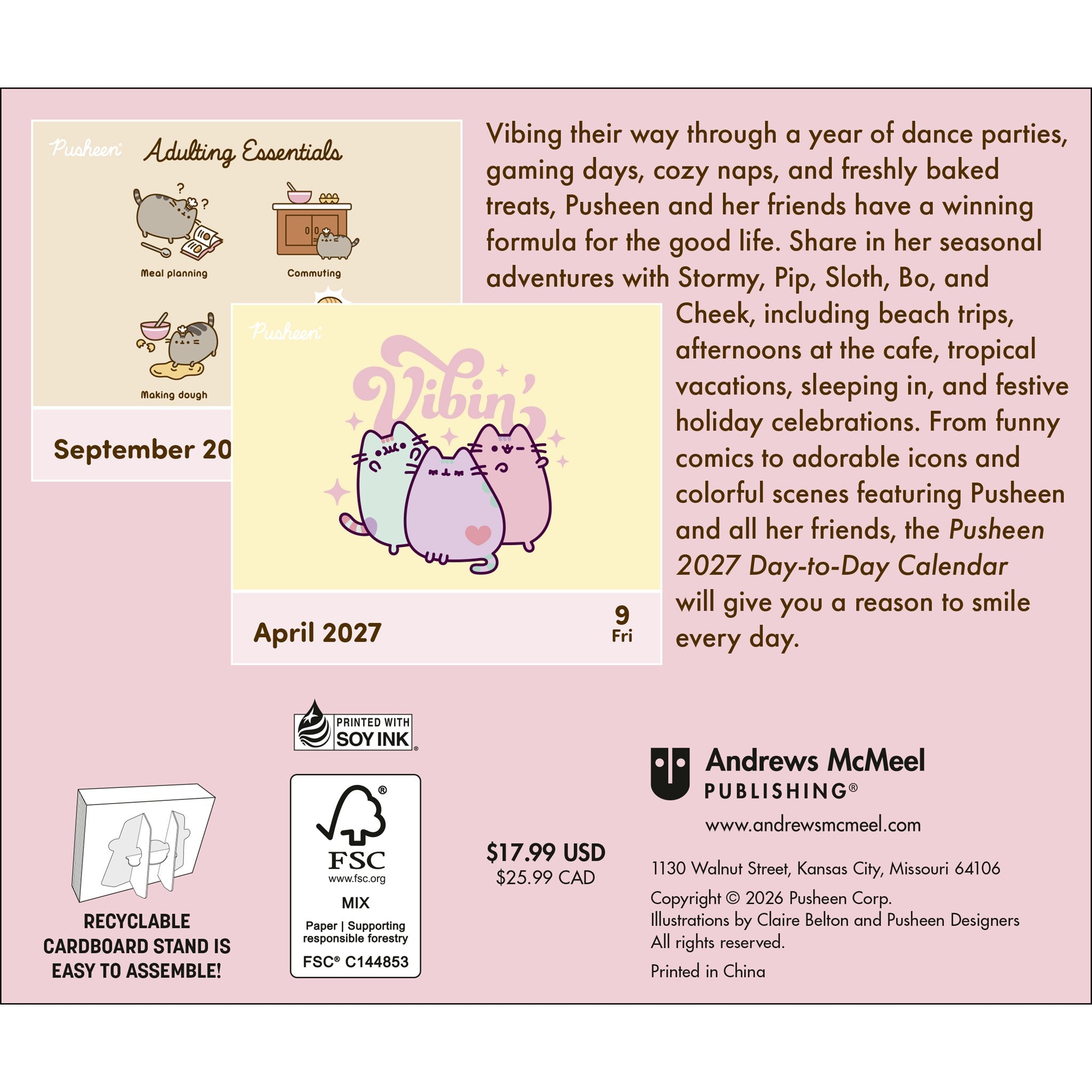 Pusheen 2027 Box Calendar