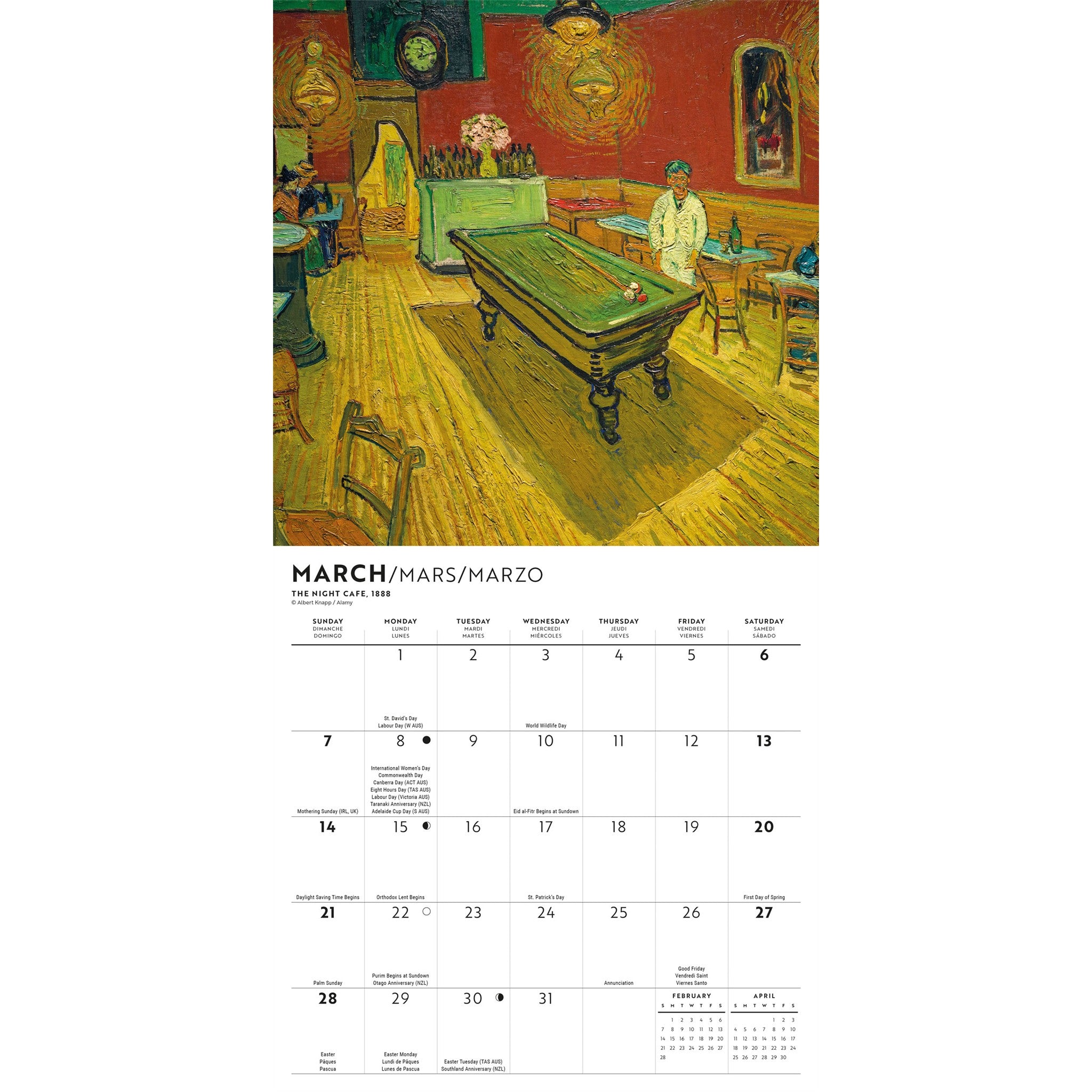 Van Gogh 2027 Mini Calendar
