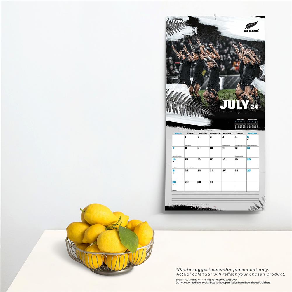 All Blacks 2024 Wall Calendar - Online Exclusive