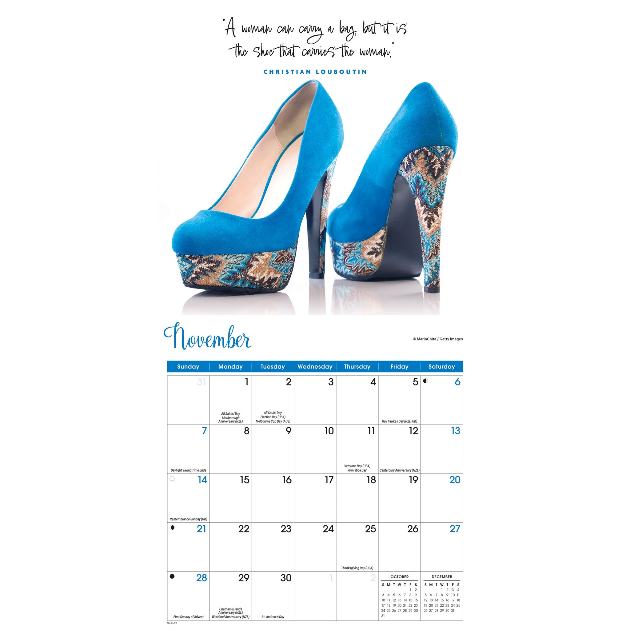 Shoes 2027 Mini Calendar
