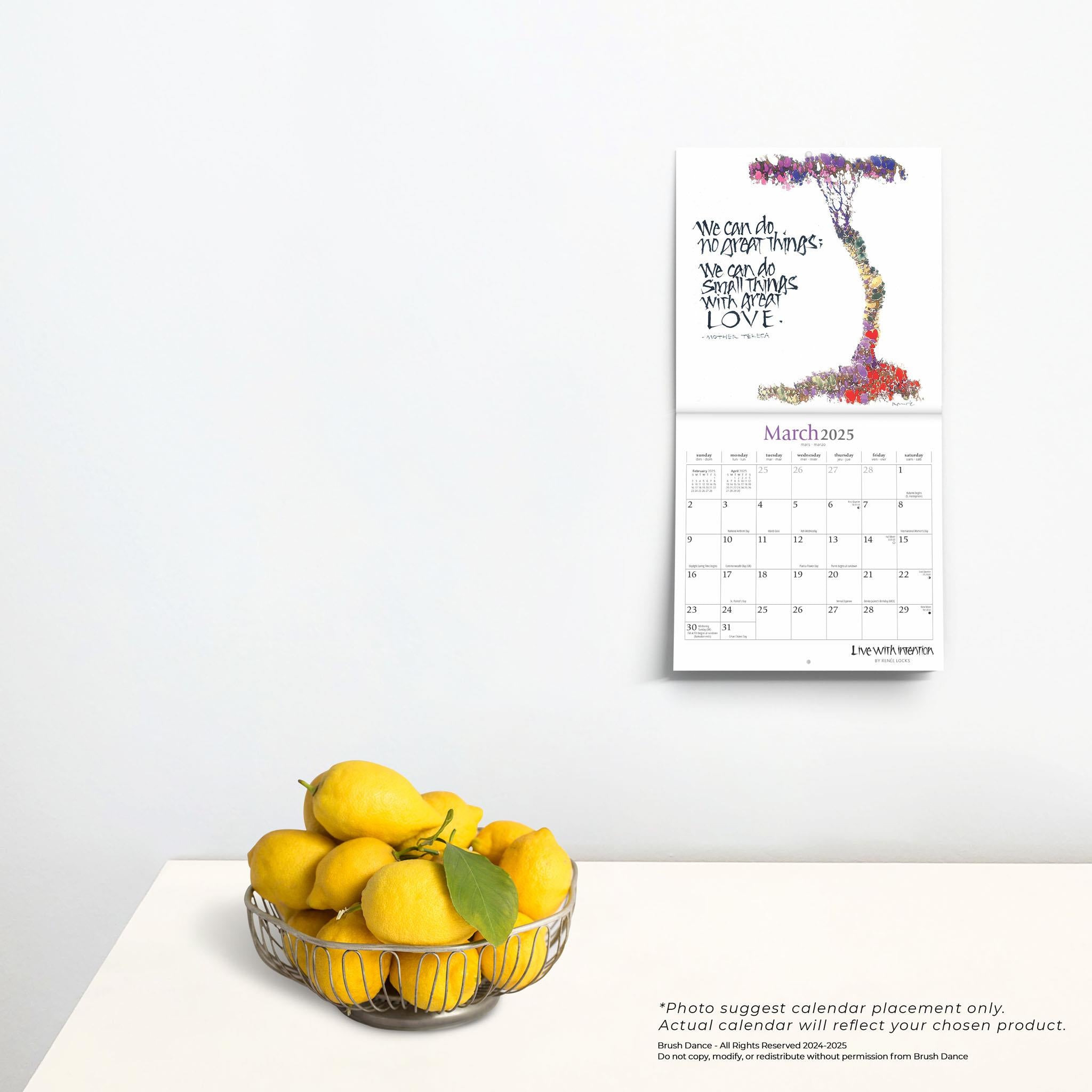 Live With Intention Mini 2025 Calendar