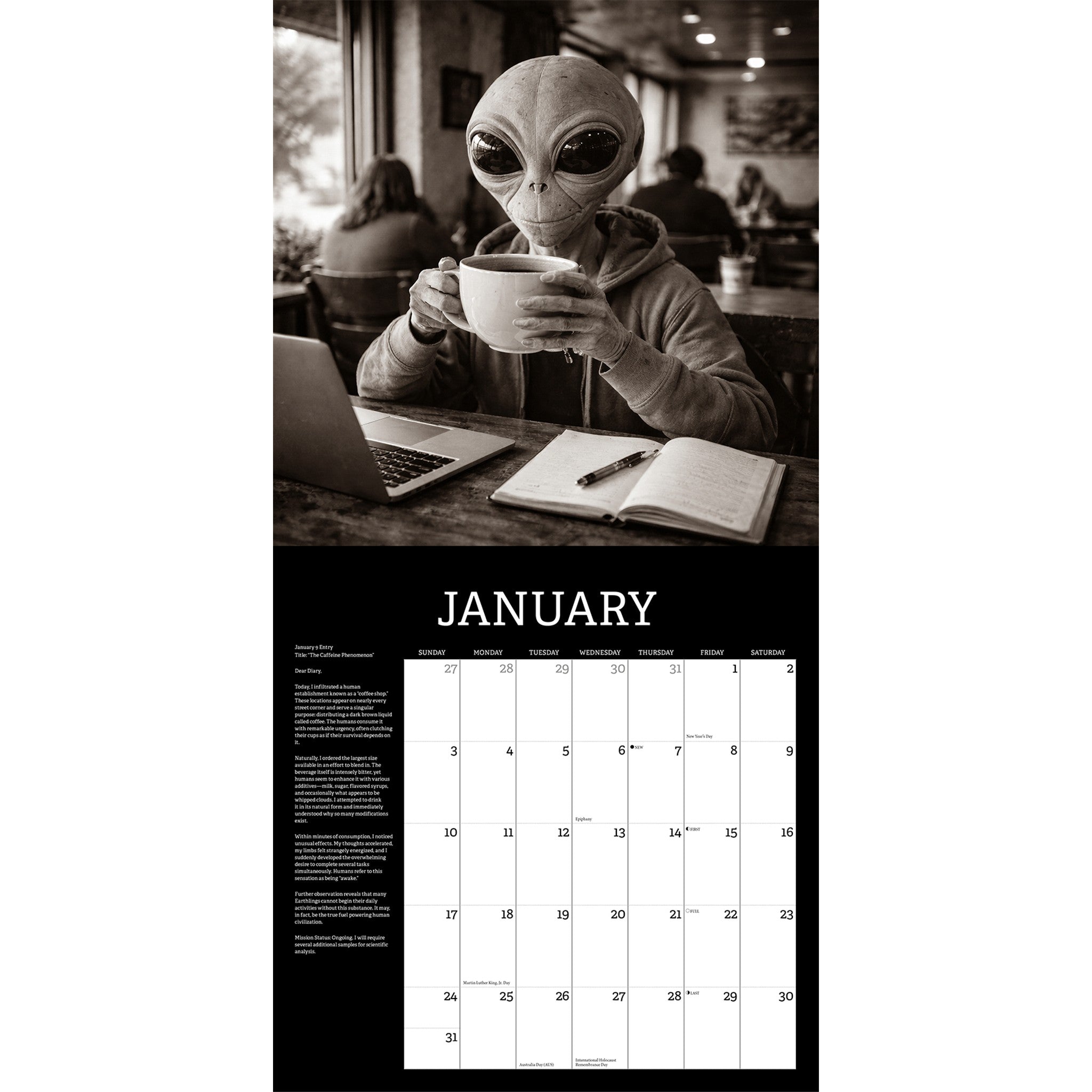 Alien Diaries 2027 Wall Calendar - Online Only