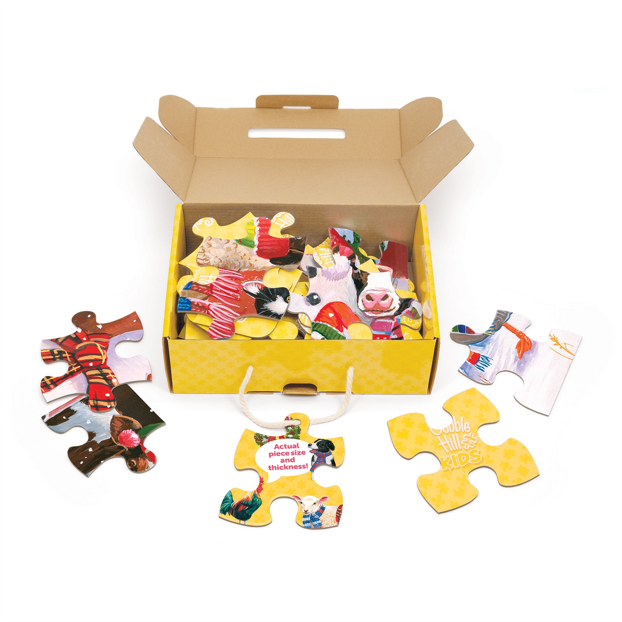 Festive Farmyard Greetings 35 Piece Floor Puzzle