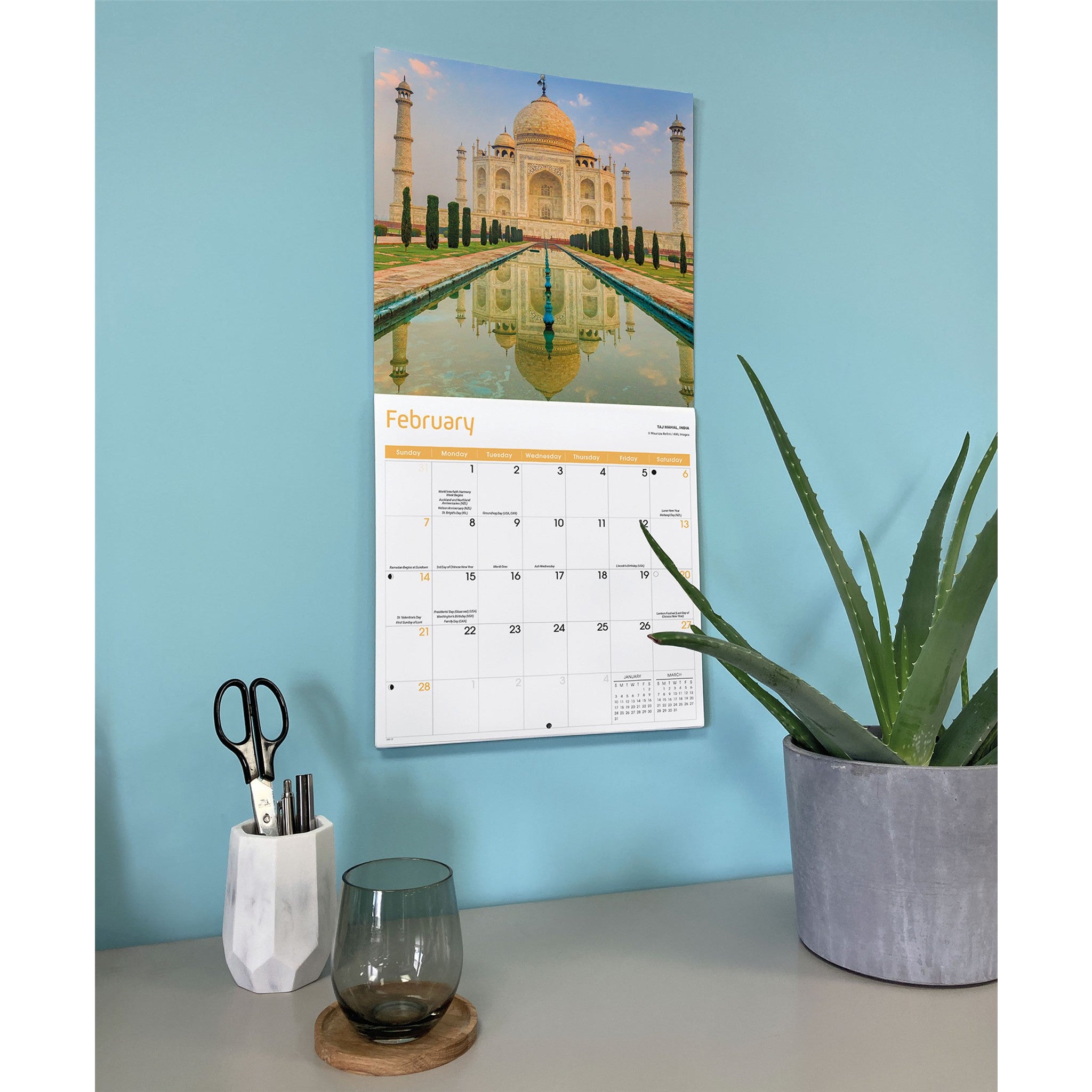 World Wonders 2027 Wall Calendar