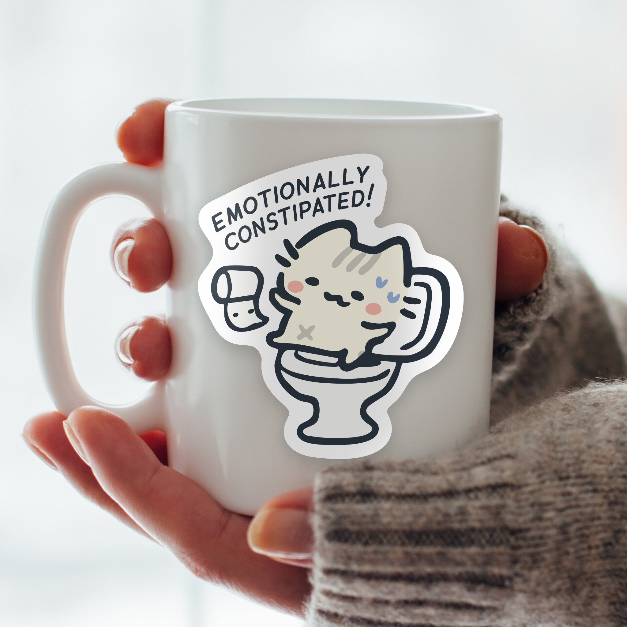Emotionally Constipated Vinyl Sticker