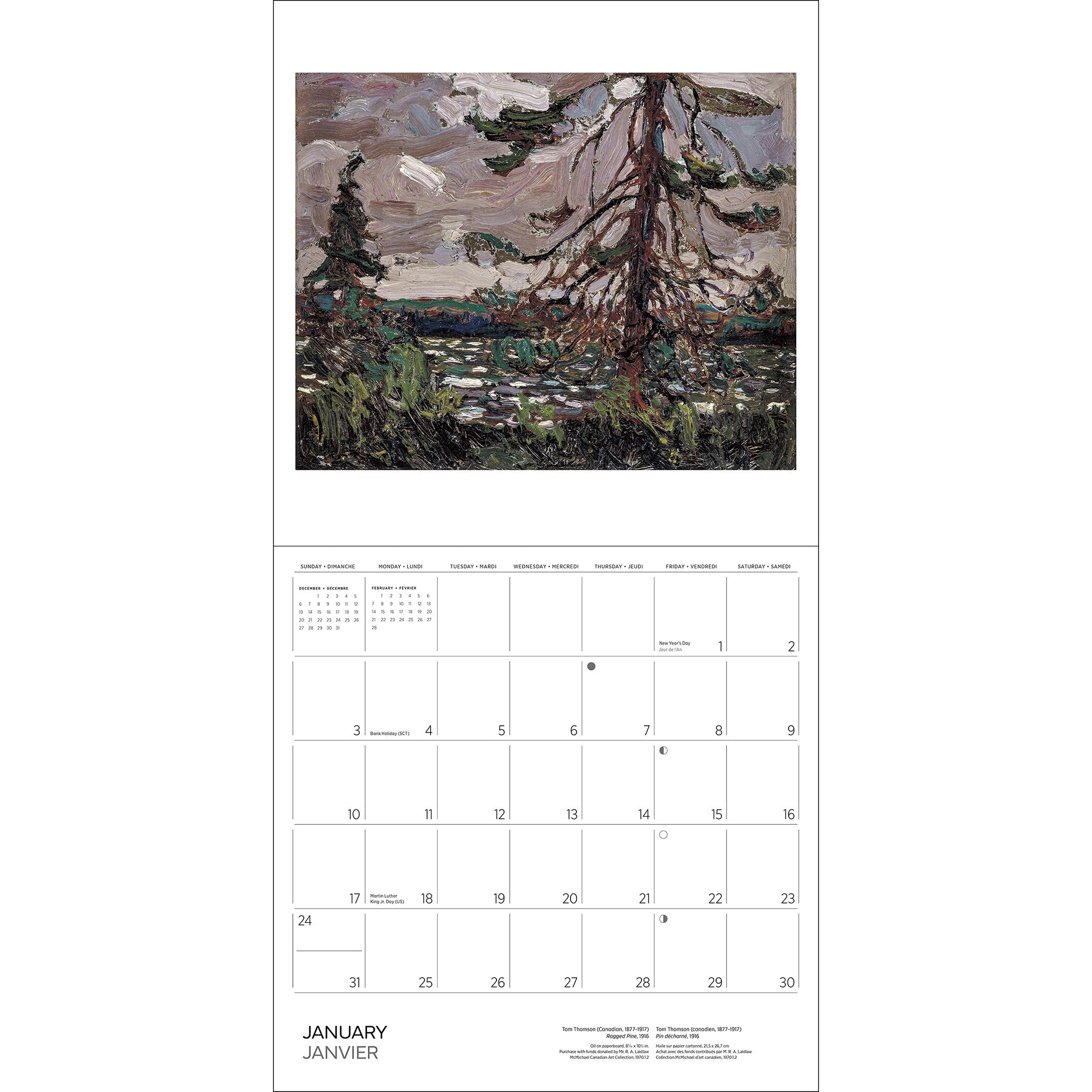 Tom Thomson 2027 Wall Calendar