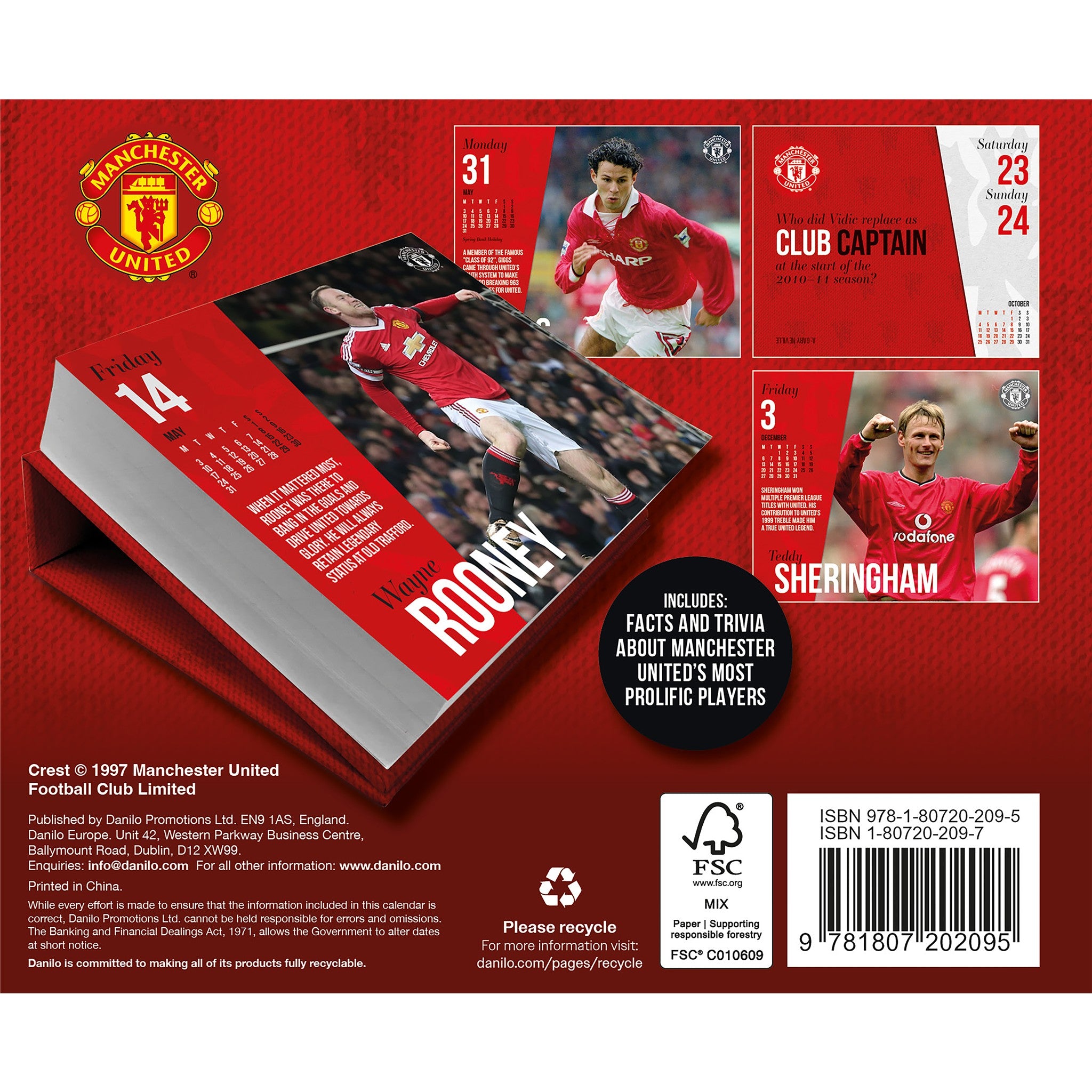 Manchester United 2027 Box Calendar