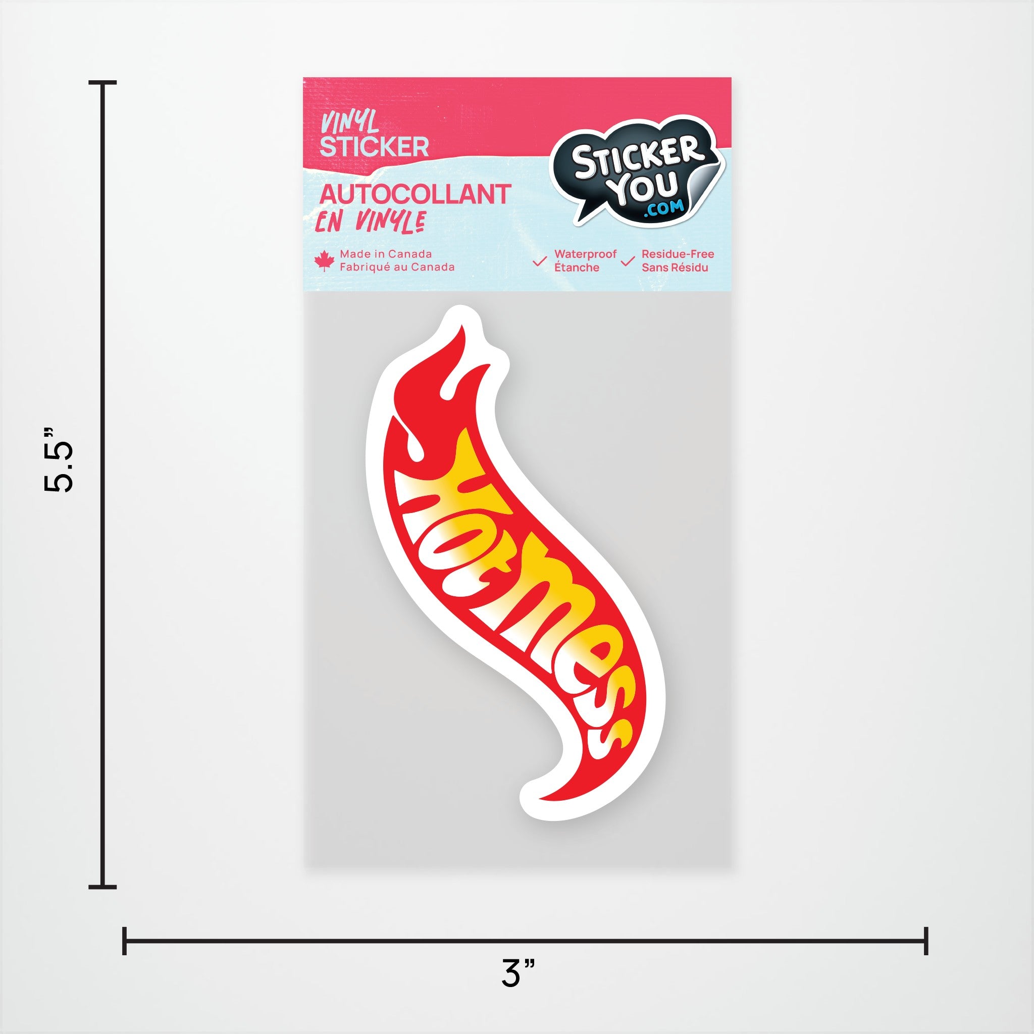 Hot Mess Vinyl Sticker