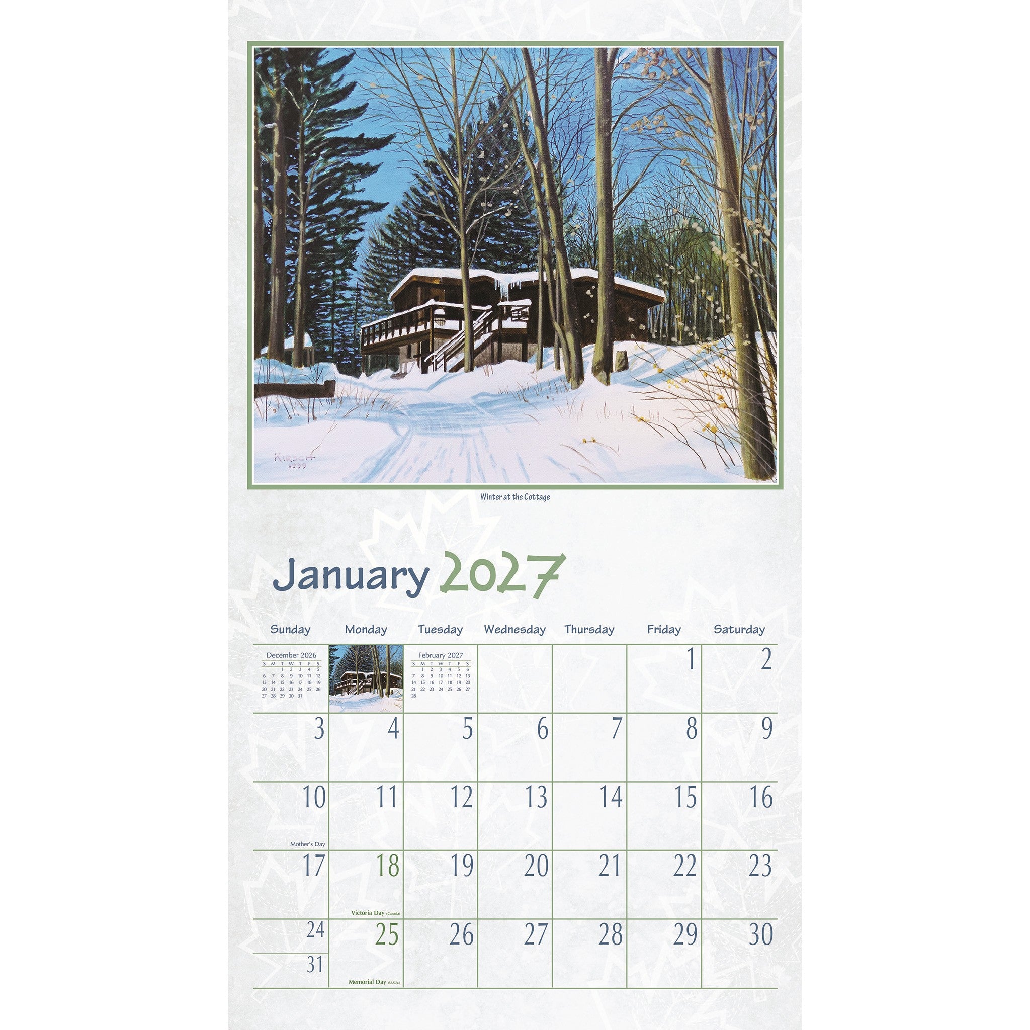 Northern Getaway 2027 Wall Calendar - Online Only