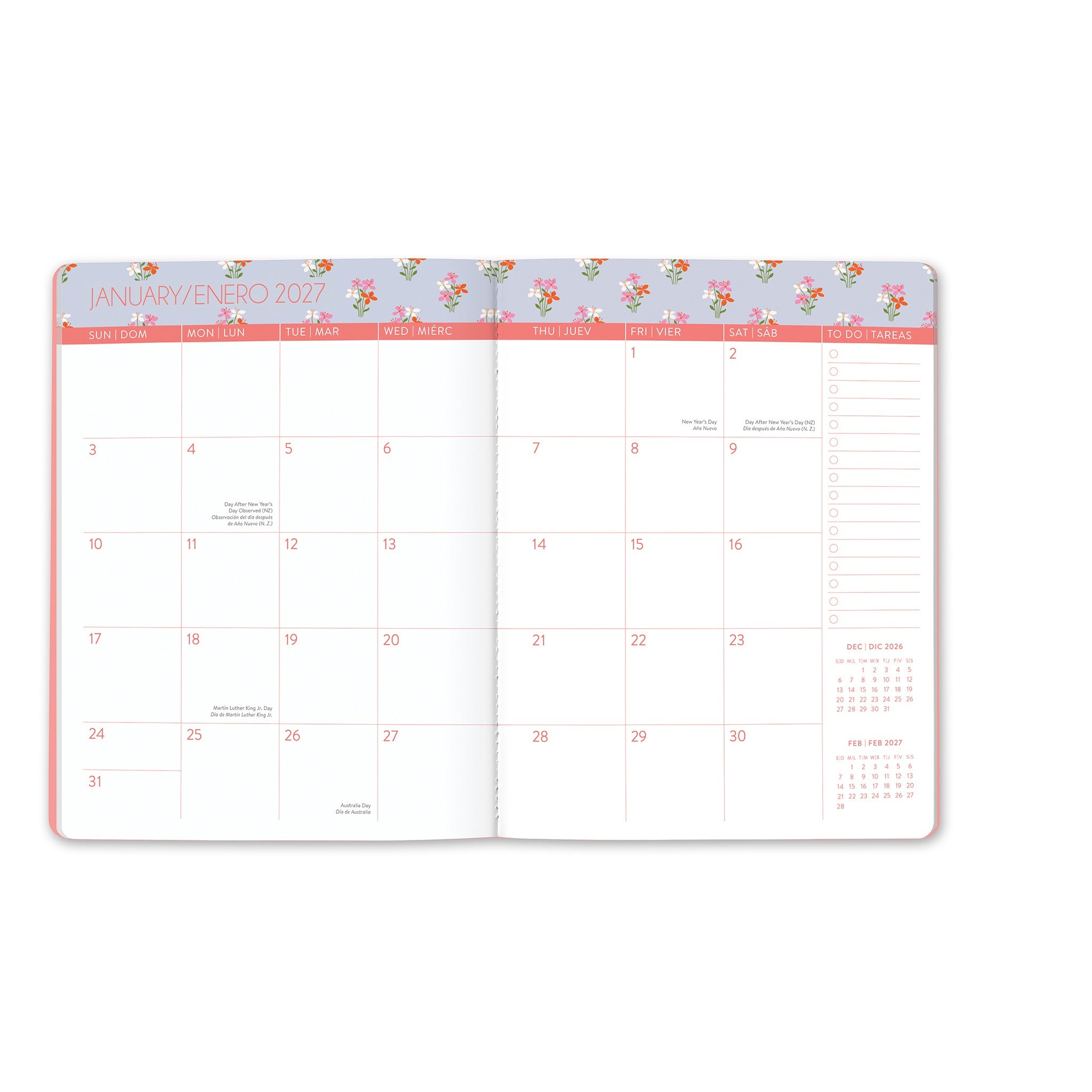 Secret Garden Just Right 2026-2027 Monthly Planner