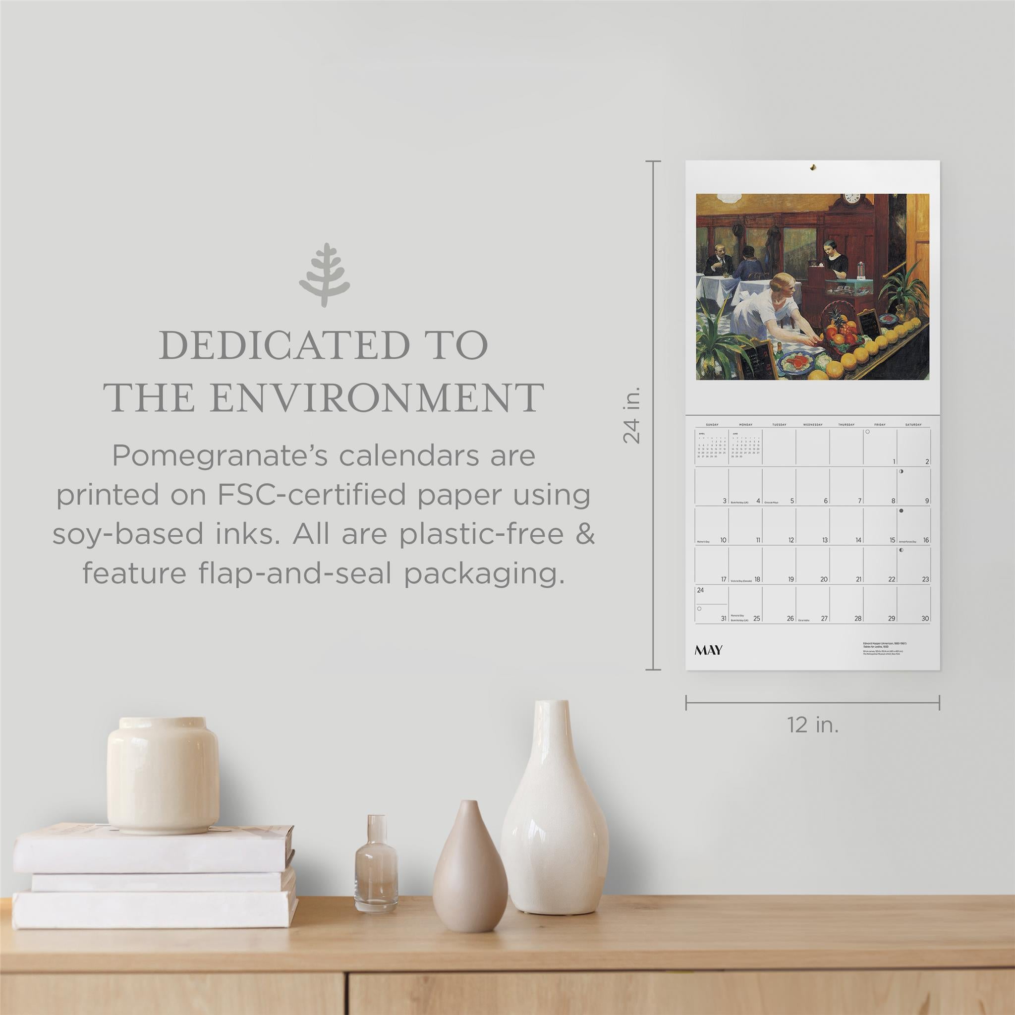 Edward Hopper 2026 Wall Calendar