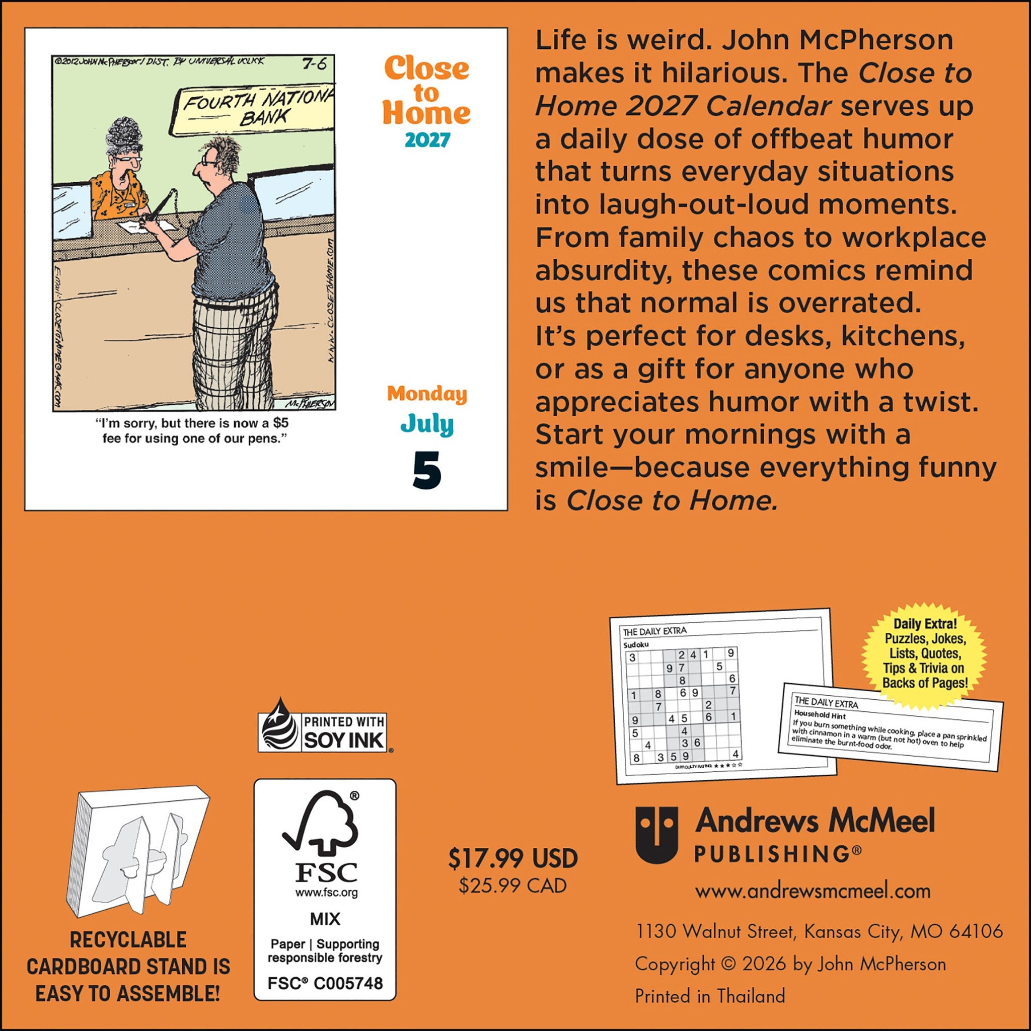 Close to Home 2027 Box Calendar - Online Only