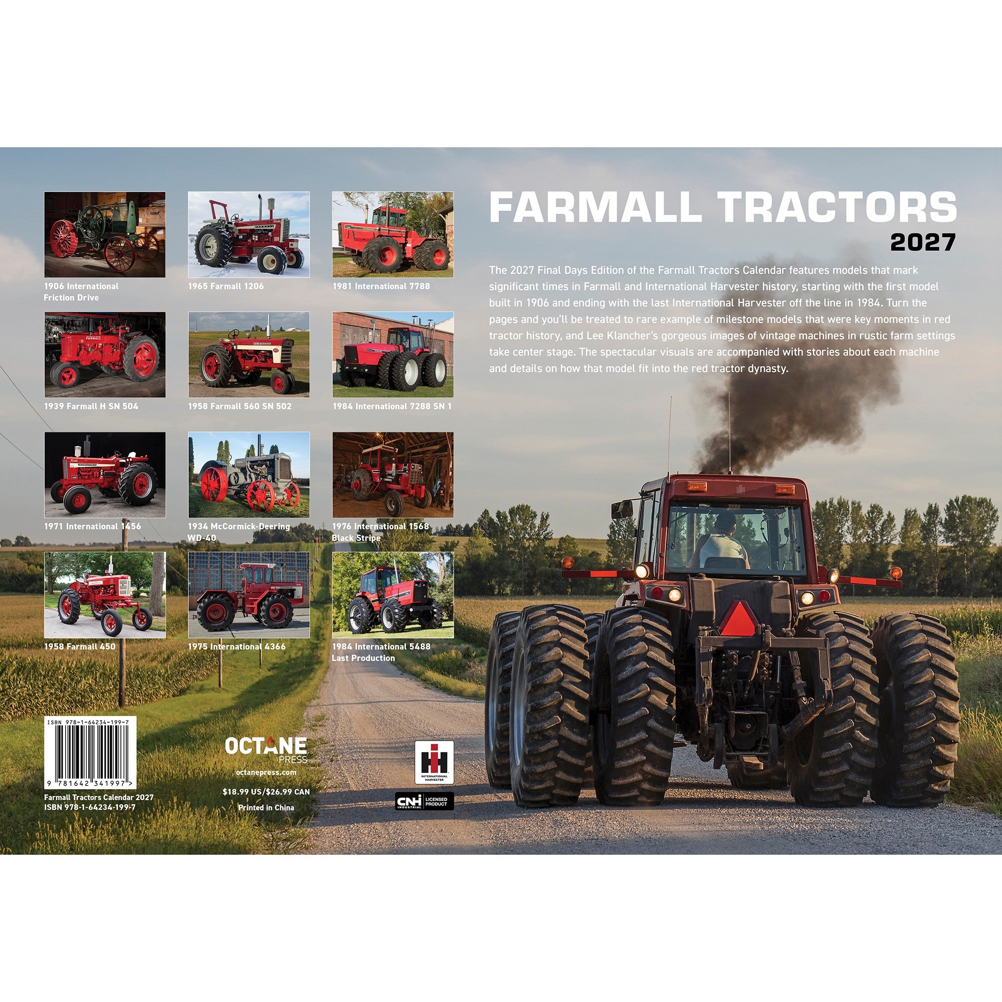 Farmall Tractors 2027 Wall Calendar