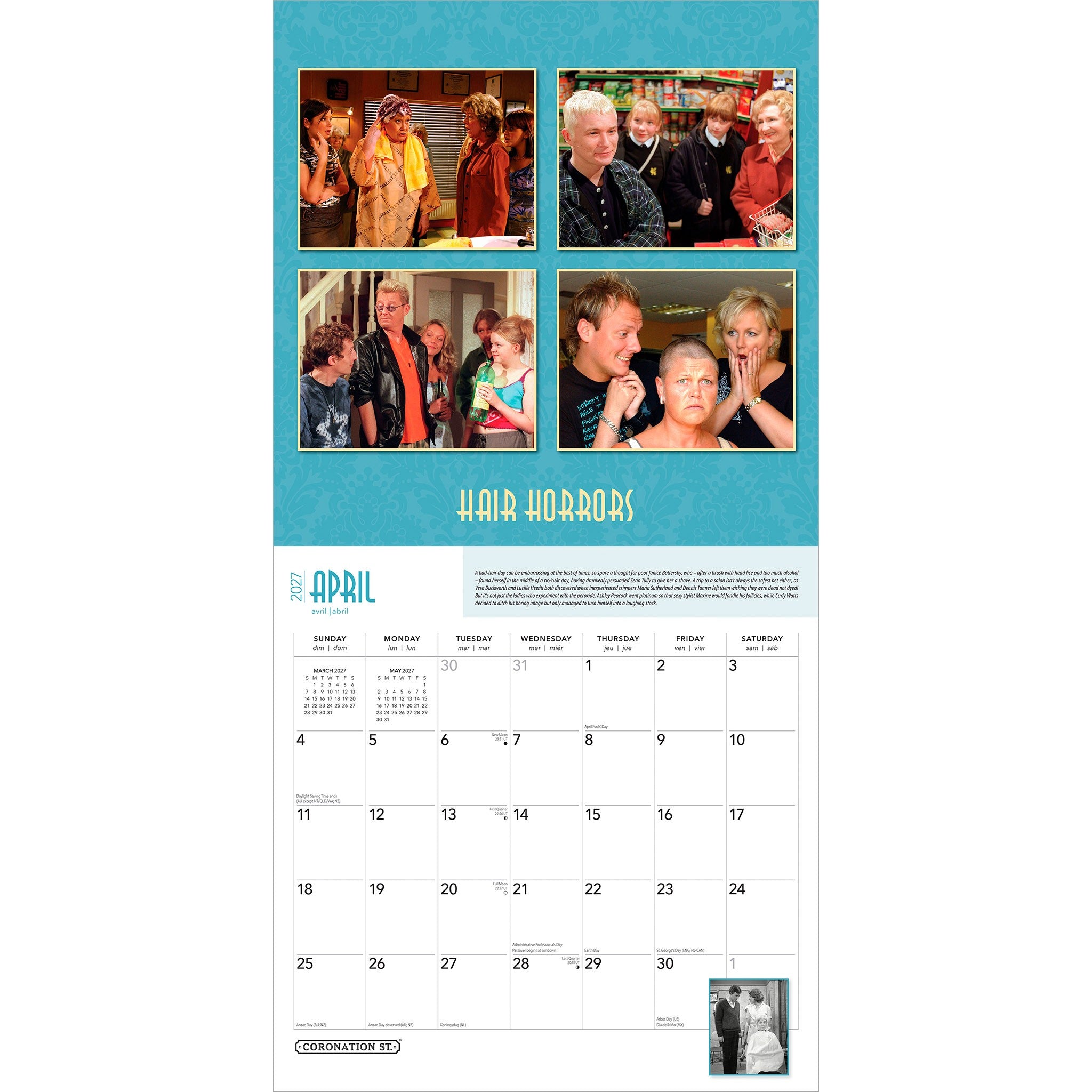 Coronation Street 2027 Wall Calendar