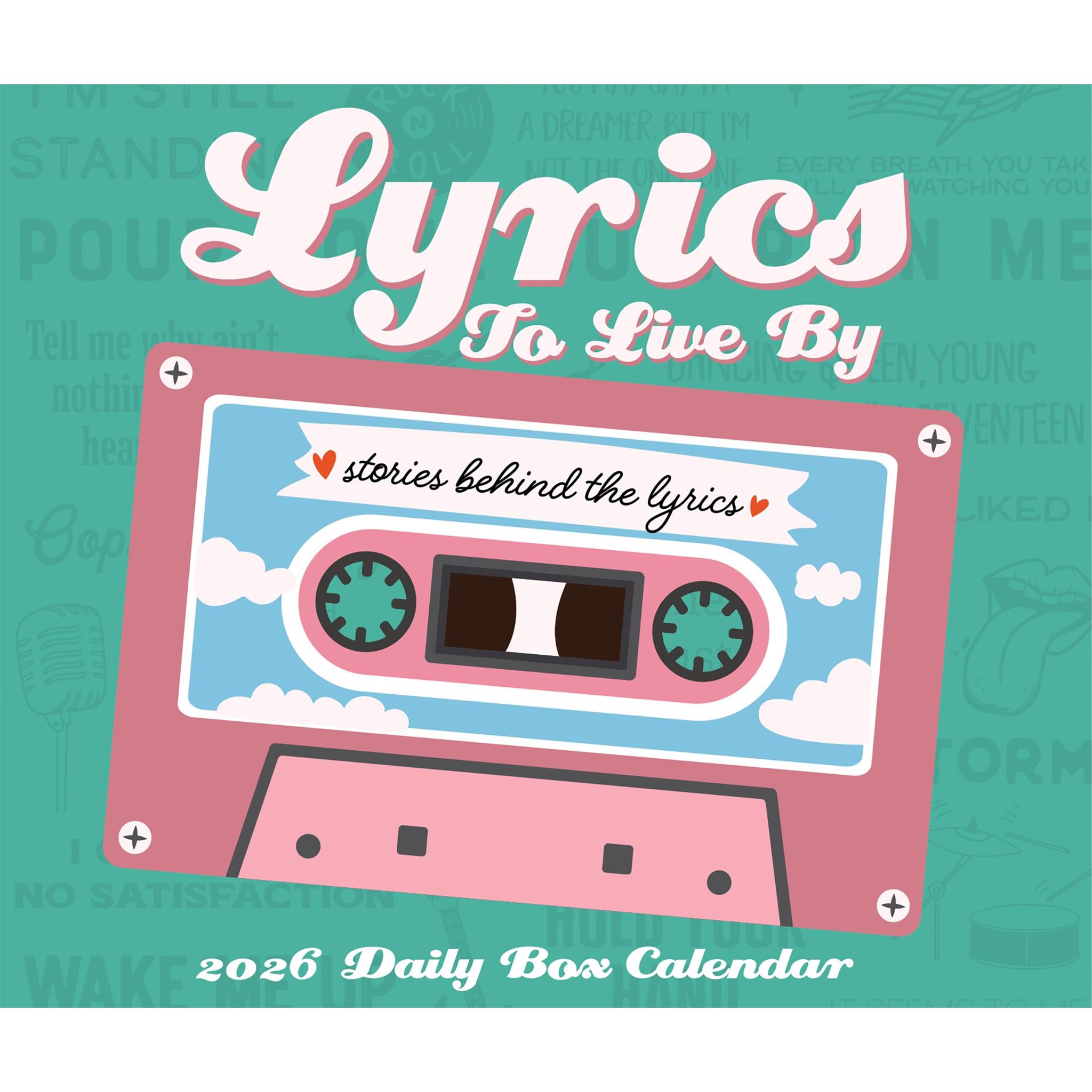 Lyrics To Live By 2026 Box Calendar - Online Only