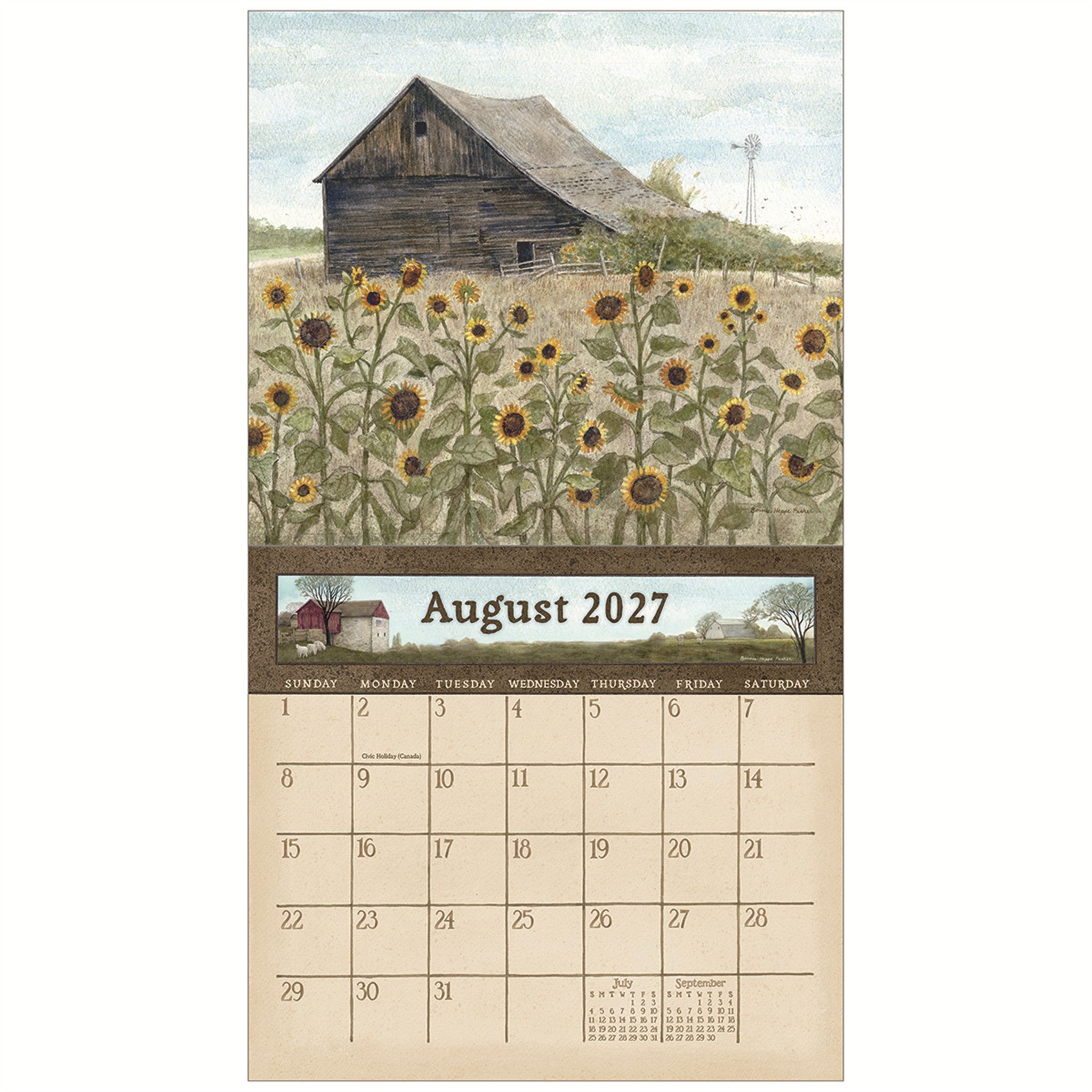 Country Path 2027 Wall Calendar