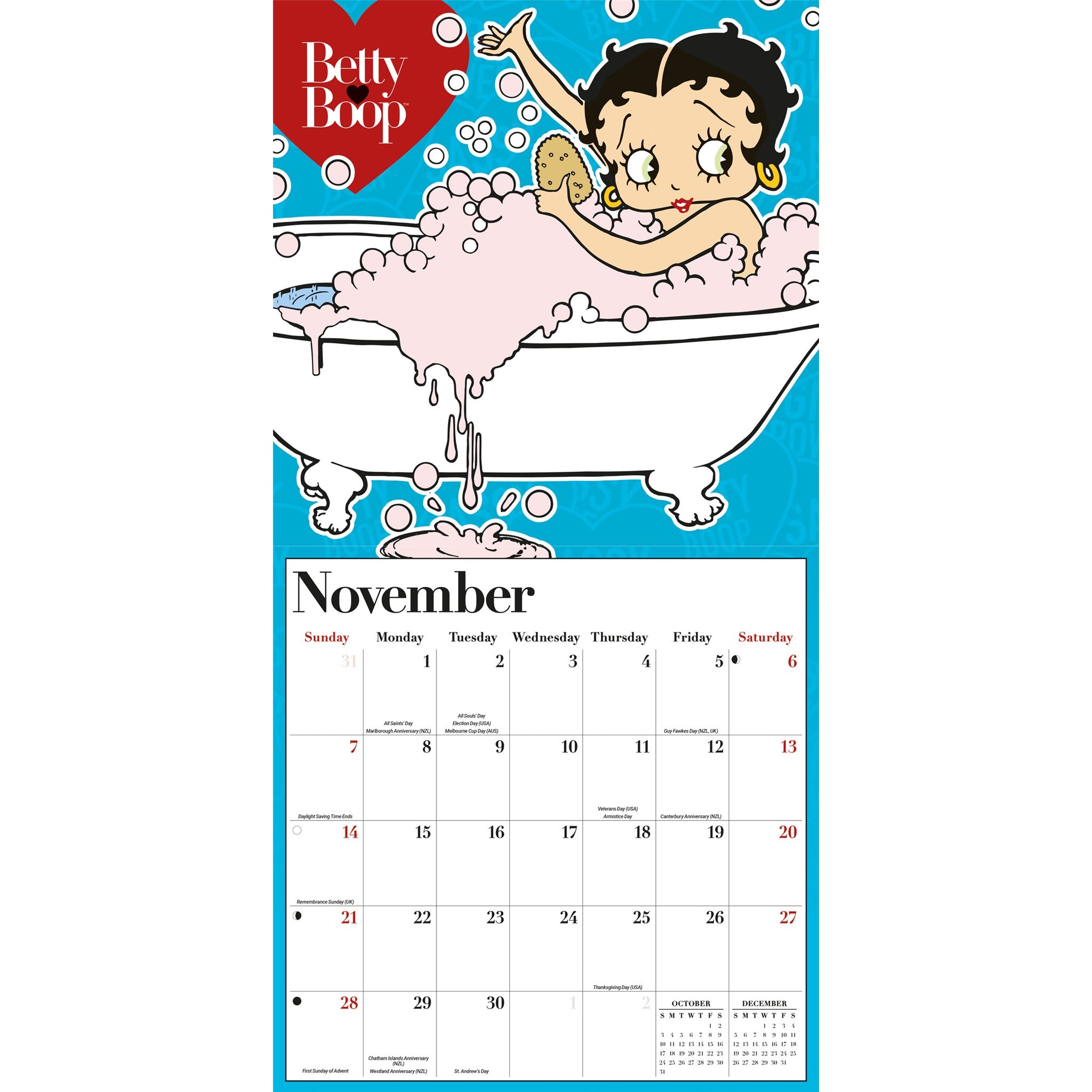 Betty Boop 2027 Wall Calendar