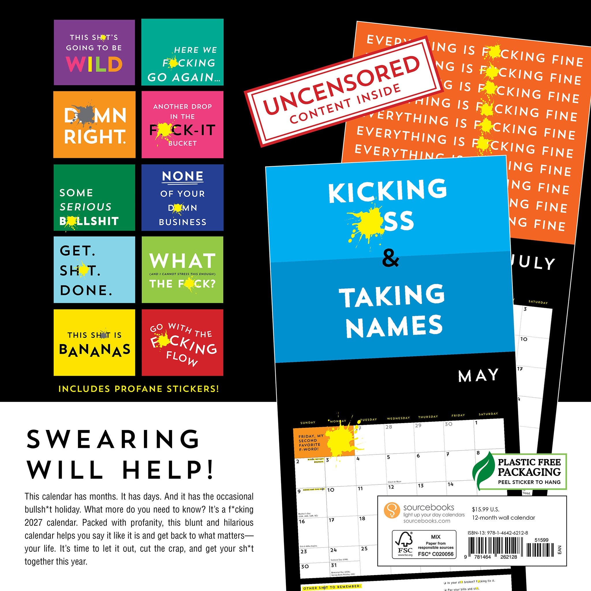 A Fucking Calendar 2027 Wall Calendar