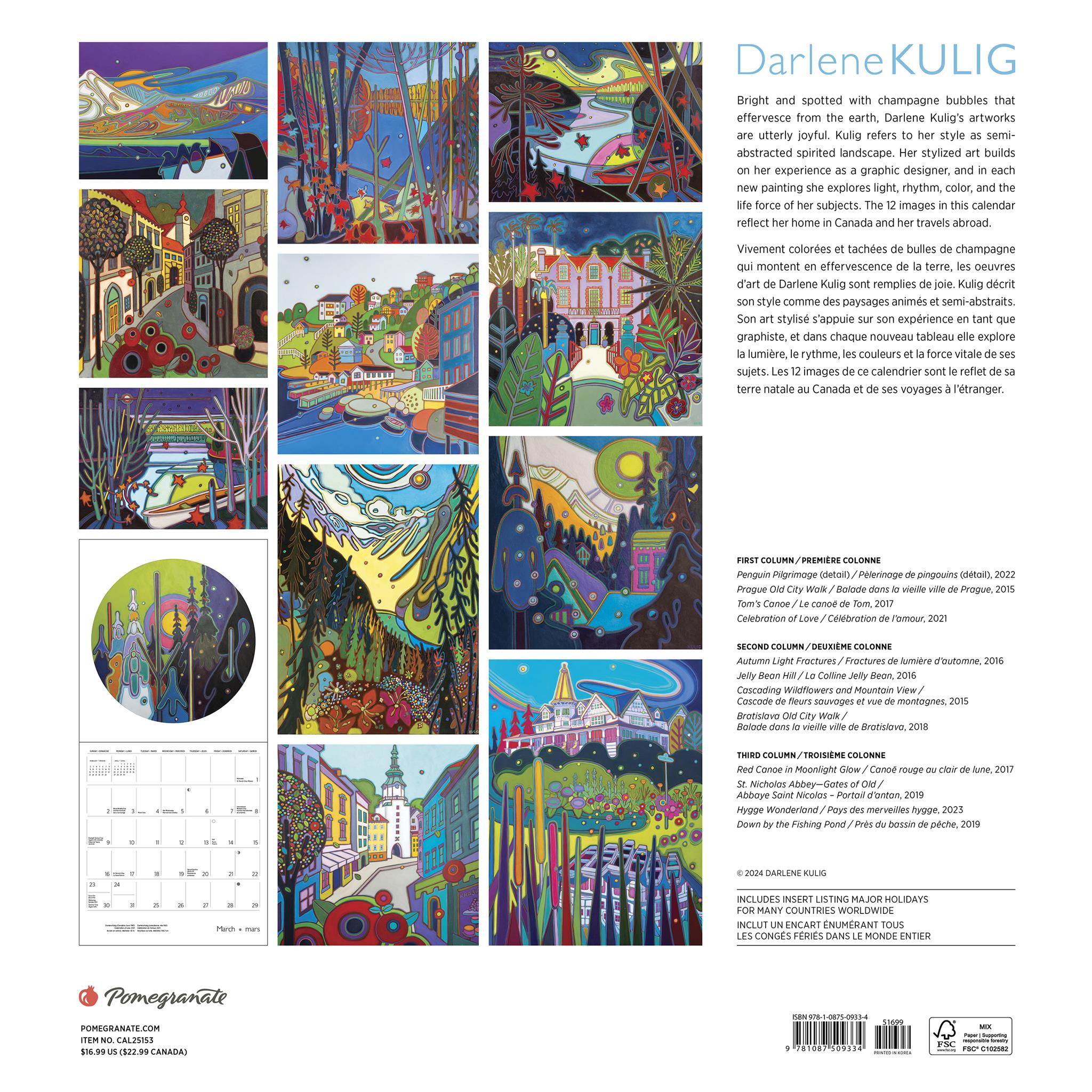 Darlene Kulig Wall 2025 Calendar