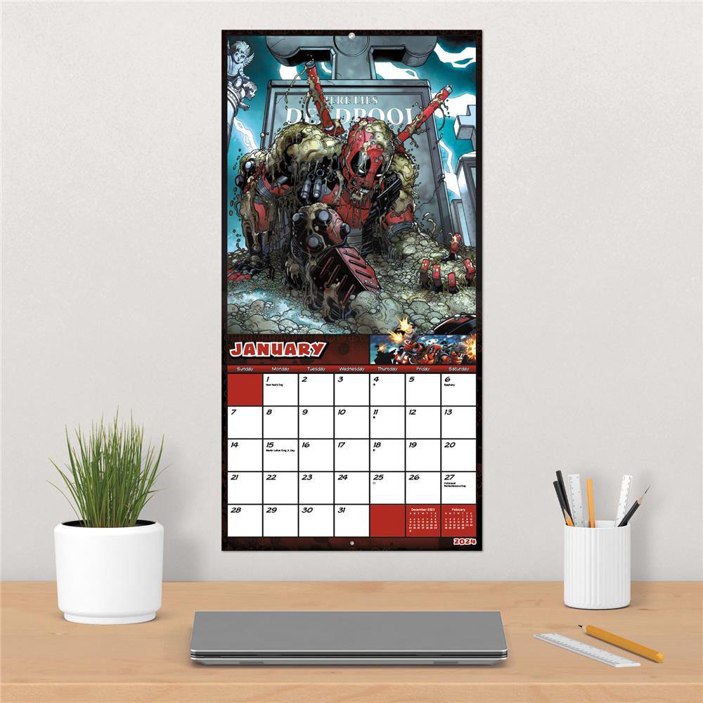 Deadpool 2024 Wall Calendar