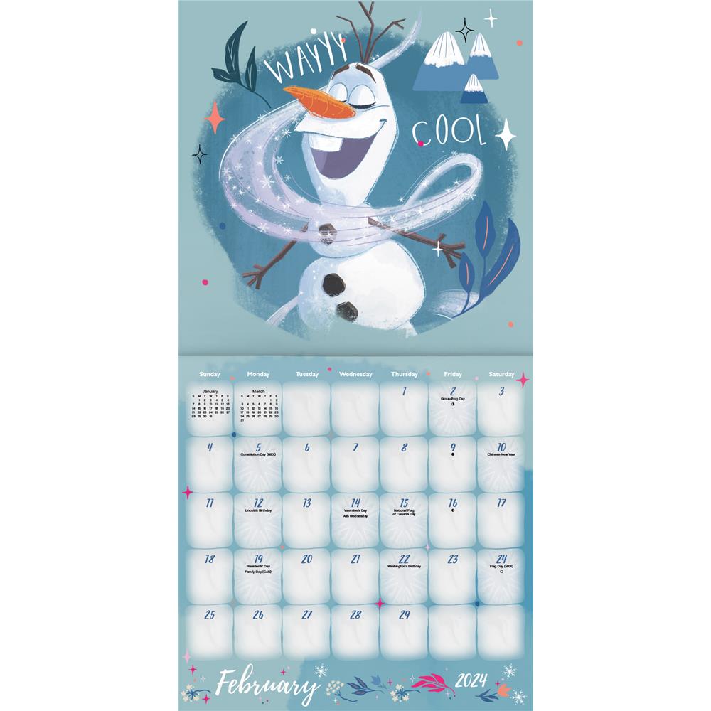 Frozen 2024 Wall Calendar