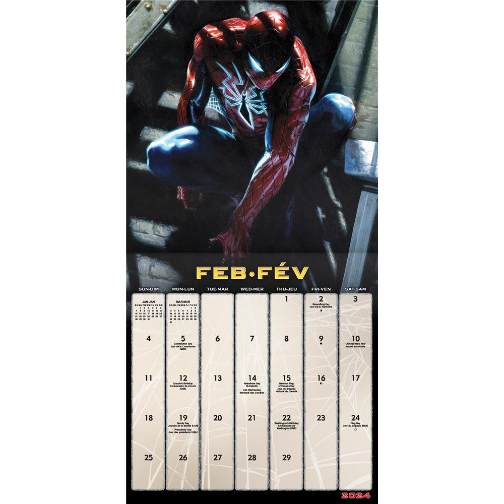 Spider Man 2024 Bilingual Wall Calendar