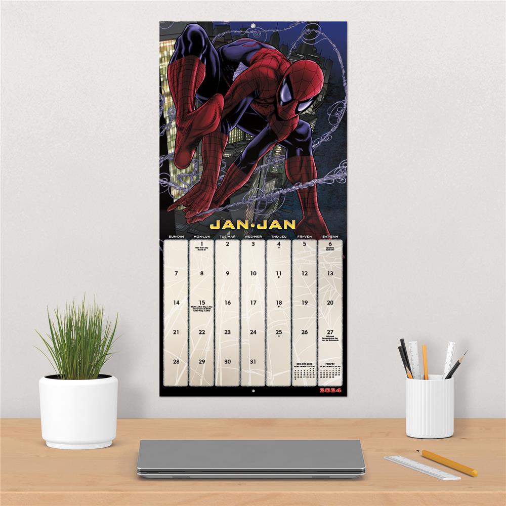 Spider Man 2024 Bilingual Wall Calendar