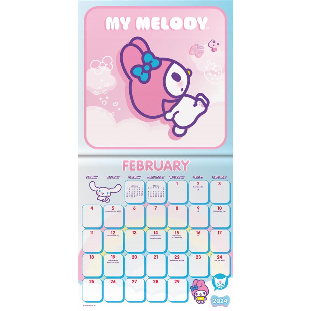 Hello Kitty 2024 Mini Calendar