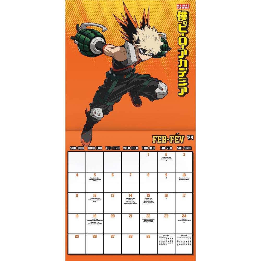 My Hero Academia 2024 Bilingual Wall Calendar - Online Exclusive