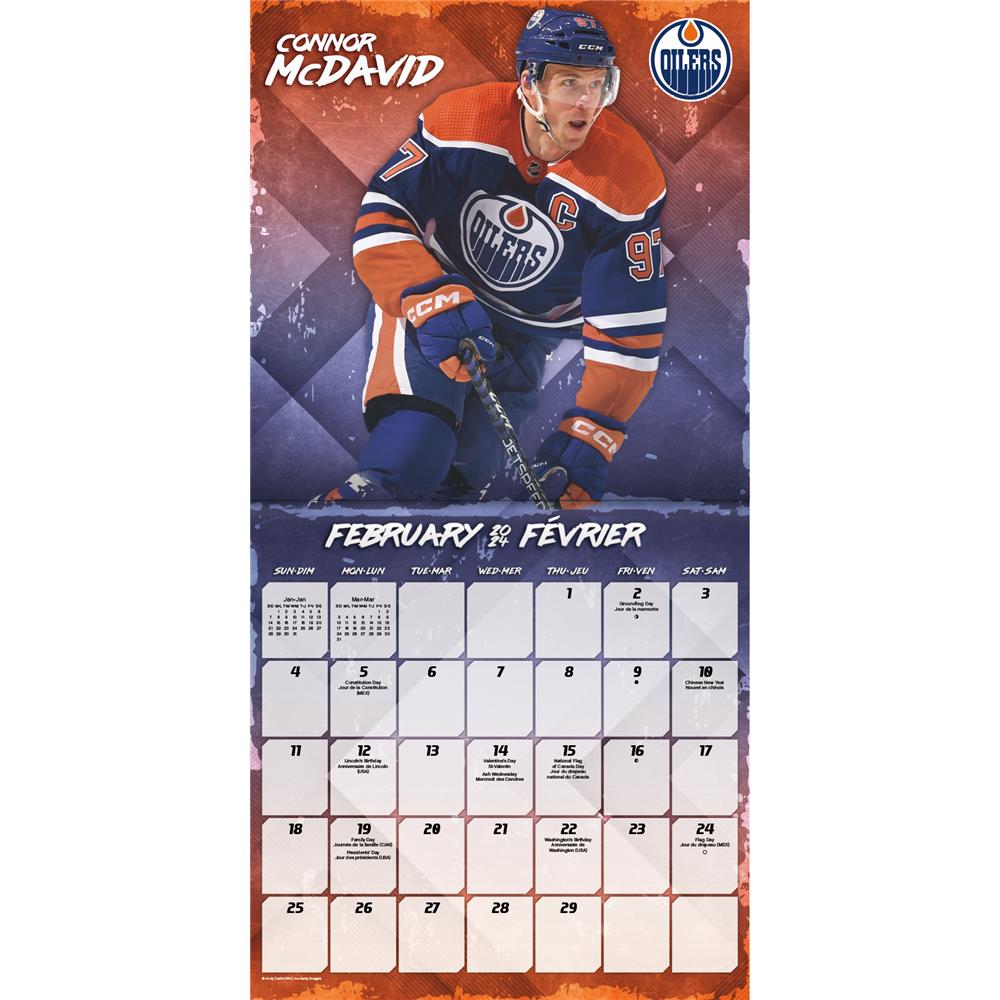 NHL Superstars 2024 Bilingual Mini Calendar