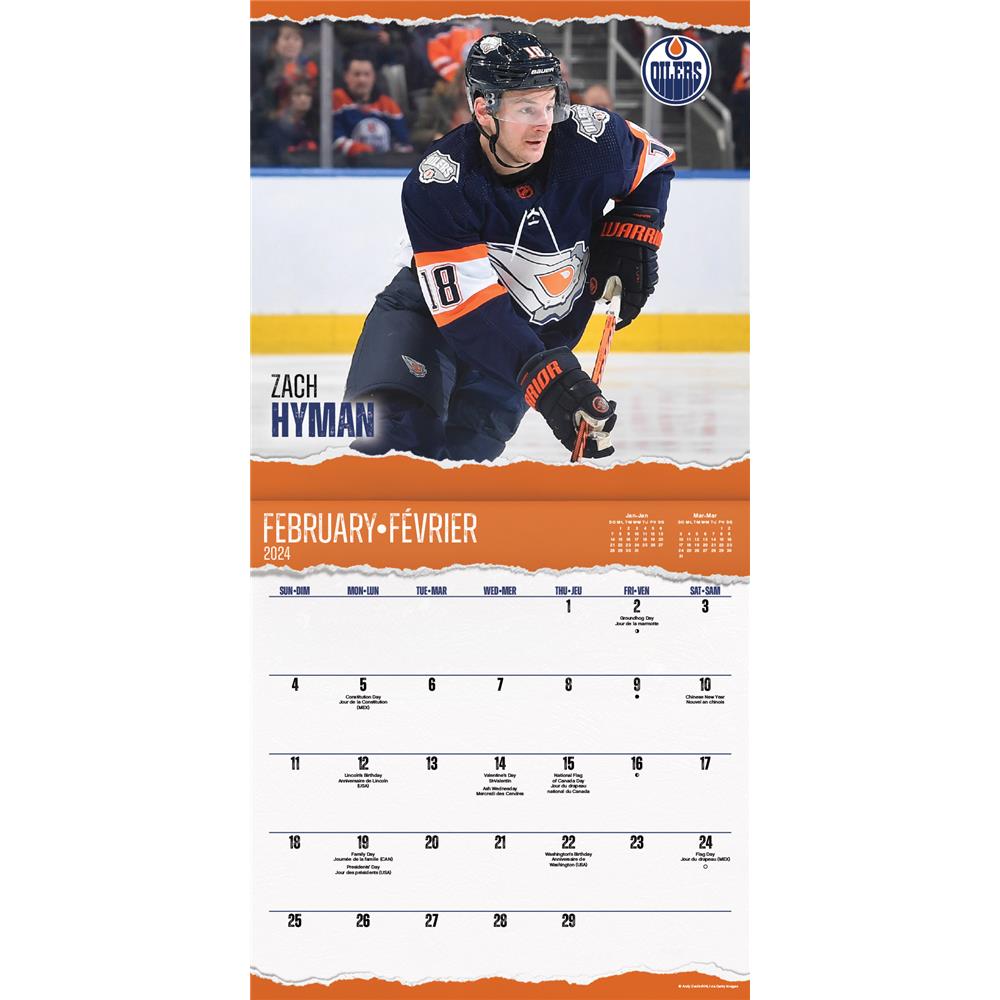 DateWorks 2024 NHL Superstars Wall Calendar