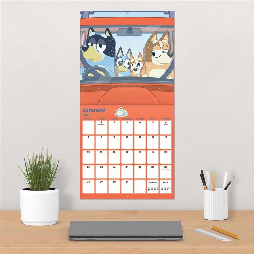 Bluey 2024 Wall Calendar - Online Exclusive